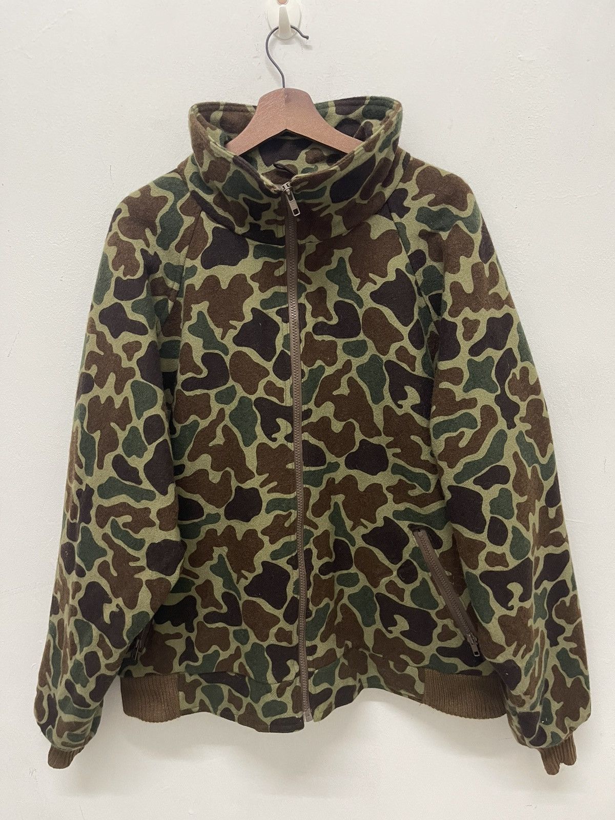 L.L. Bean VINTAGE 80’s LL BEAN DUCK CAMOUFLAGE WOOL Made in USA Size US XL / EU 56 / 4 - 5 Thumbnail