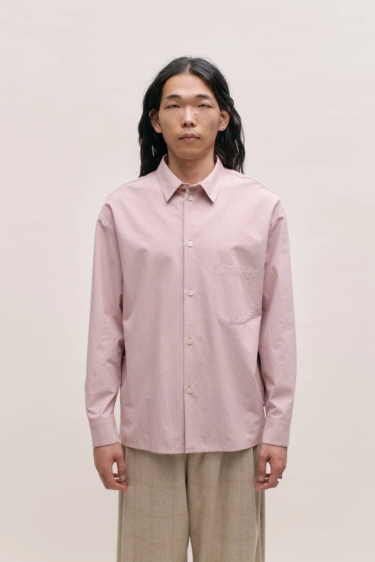 A Kind Of Guise 💚 AW25 A Kind Of Guise Gusto Shirt Wild Rose Stripe NEW Size US L / EU 52-54 / 3 - 3 Thumbnail