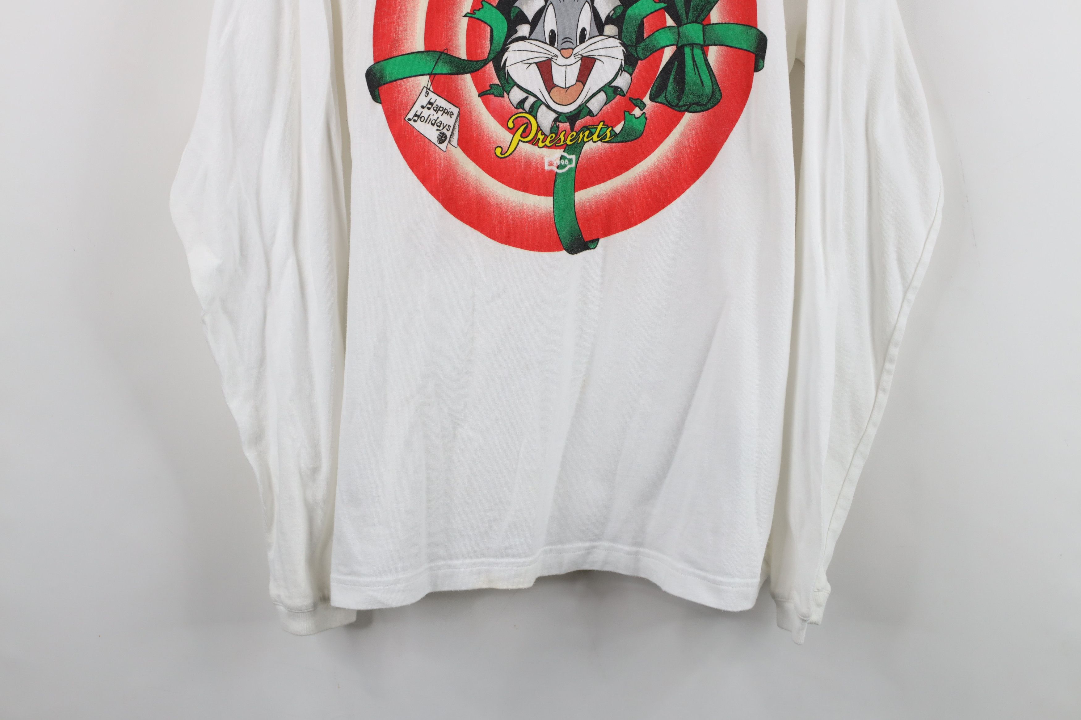 Vintage Vintage 90s Looney Tunes Bunny Christmas Long Sleeve T-Shirt Size US L / EU 52-54 / 3 - 3 Thumbnail