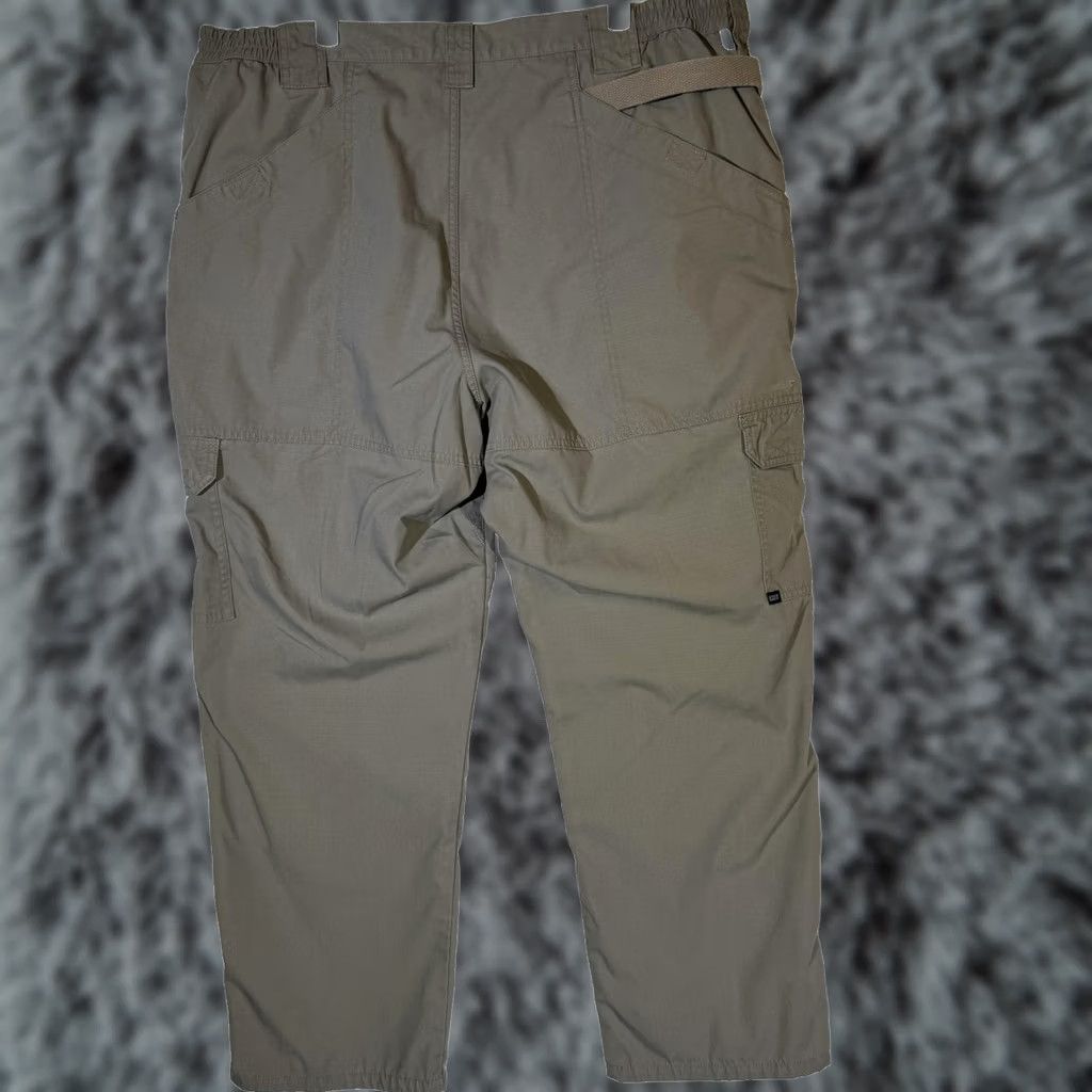 Vintage 5.11 Tactical Cargo Pants Mens 42x30 Taupe Ripstop Elastic Waist Multi Pocket Cargo Pants Mens 42x30 Taupe Ripstop Elastic Waist Pockets Size US 42 / EU 58 - 1 Thumbnail