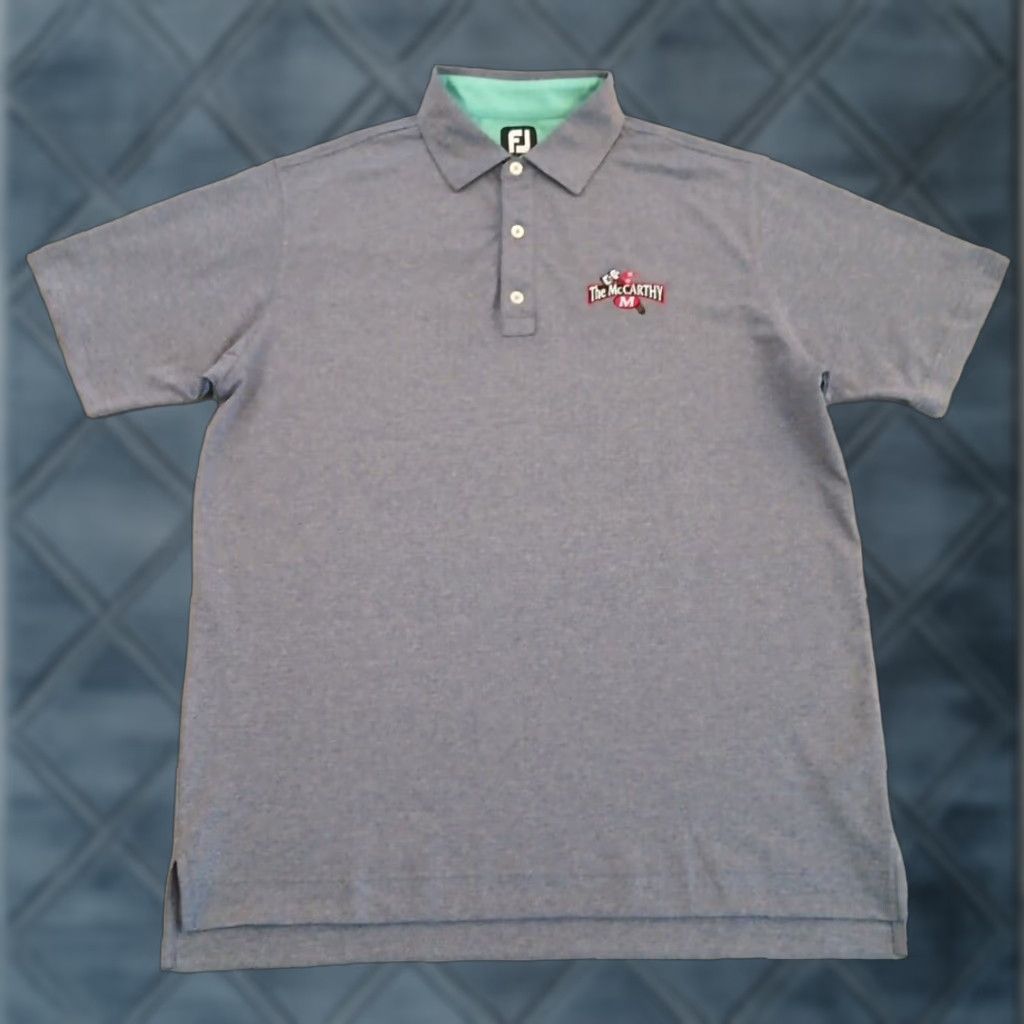 Footjoy FootJoy Polo Shirt Mens L Blue Embroidered Short Sleeve Golf Size US L / EU 52-54 / 3 - 1 Thumbnail