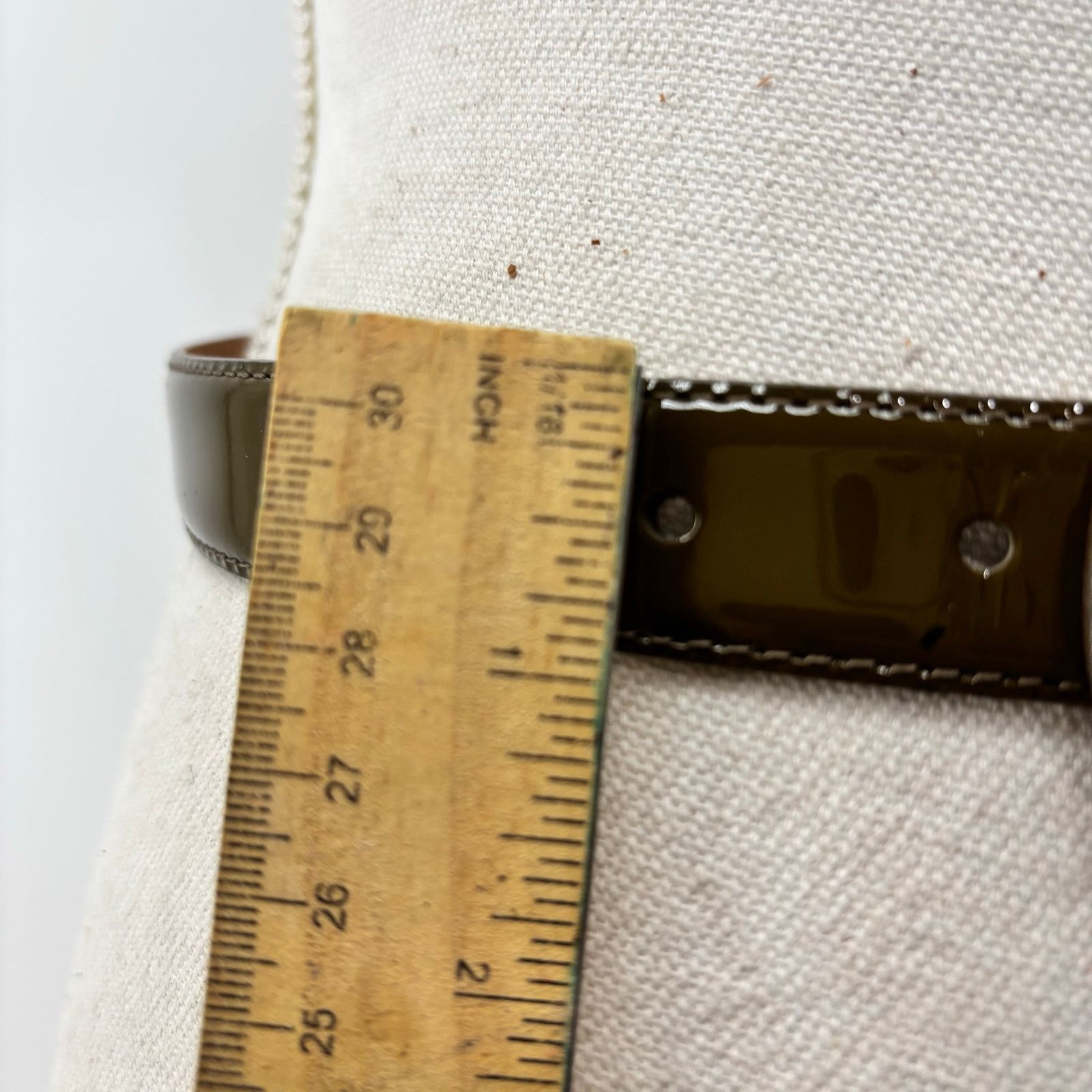 Other Talbots Womens Size Small Patent Leather Brown Belt Career Size 28 - 13 Thumbnail