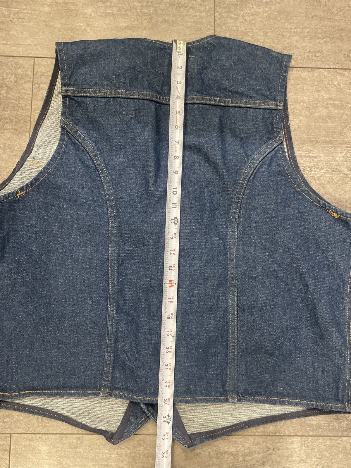 Wrangler Wrangler Western Jacket Denim Vest Size US XL / EU 56 / 4 - 6 Thumbnail