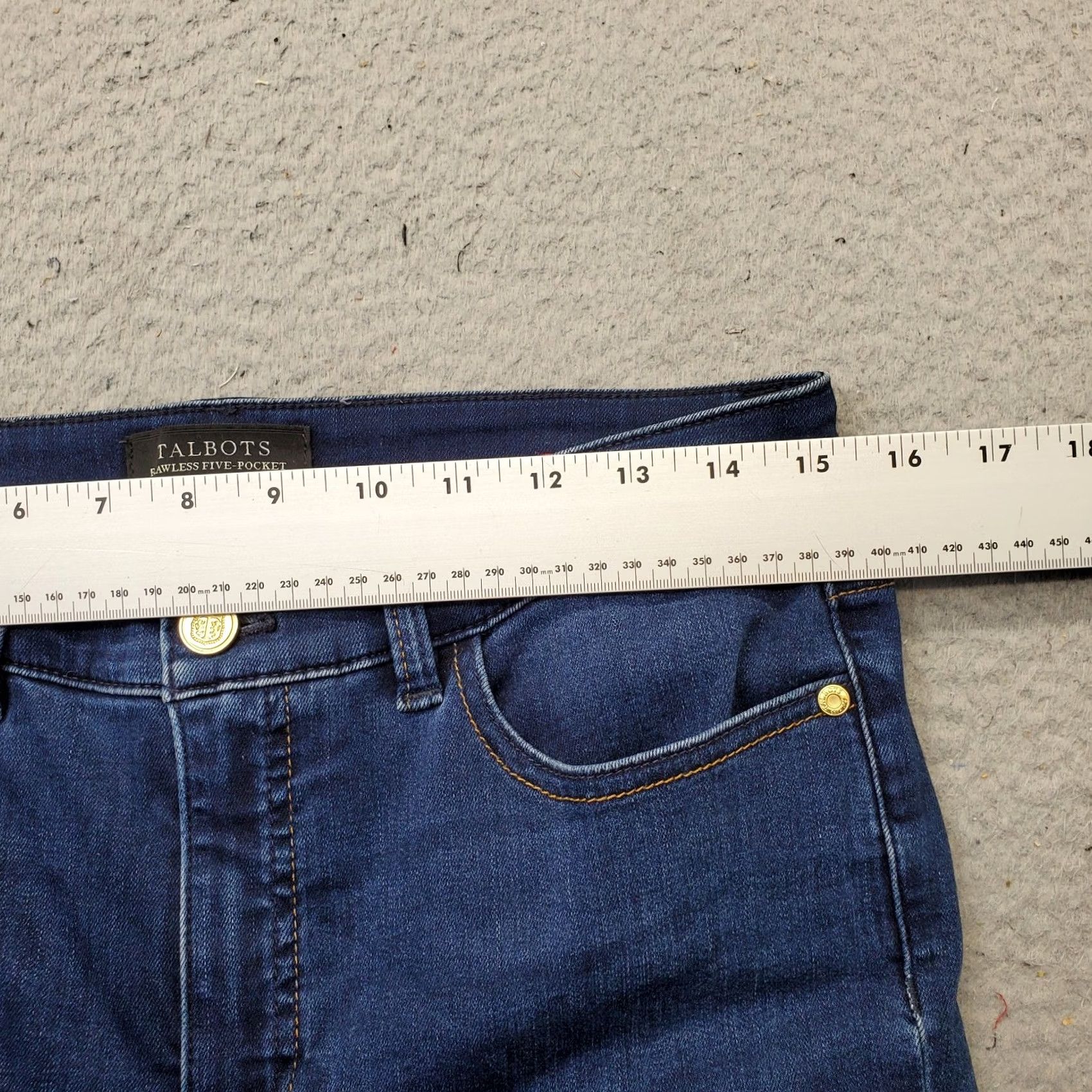 Talbots Talbots Women Jeans 6 Blue Denim Five Pocket Jegging Stretch Regular Waist 27.25 Inseam Vintage No Size 28" / US 6 / IT 42 - 6 Thumbnail