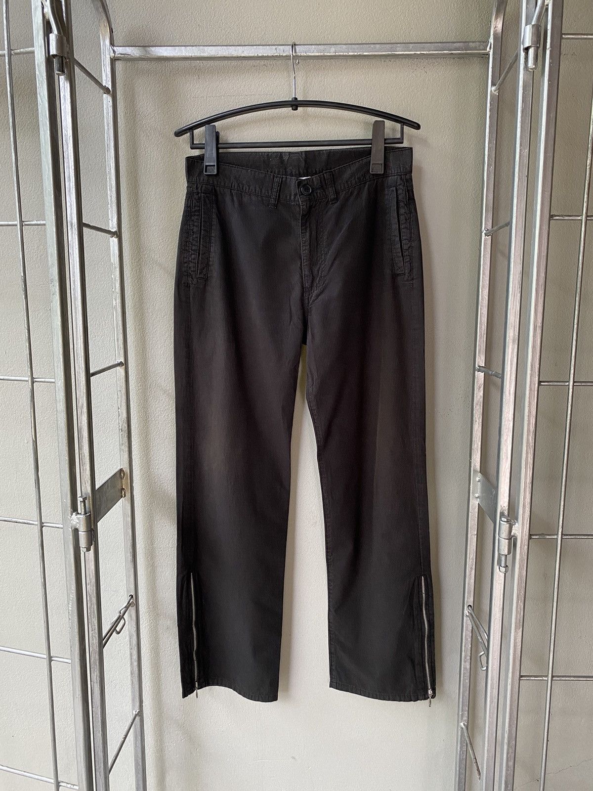 0 × Japanese Brand 0000 by N 44 Acc Black Long Pants with Zippered Ankles Size US 31 - 15 Thumbnail
