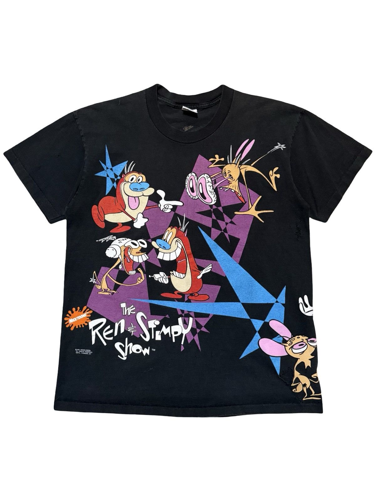 Vintage Vintage 1992 Ren and Stimpy Nickelodeon Size US L / EU 52-54 / 3 - 1 Thumbnail