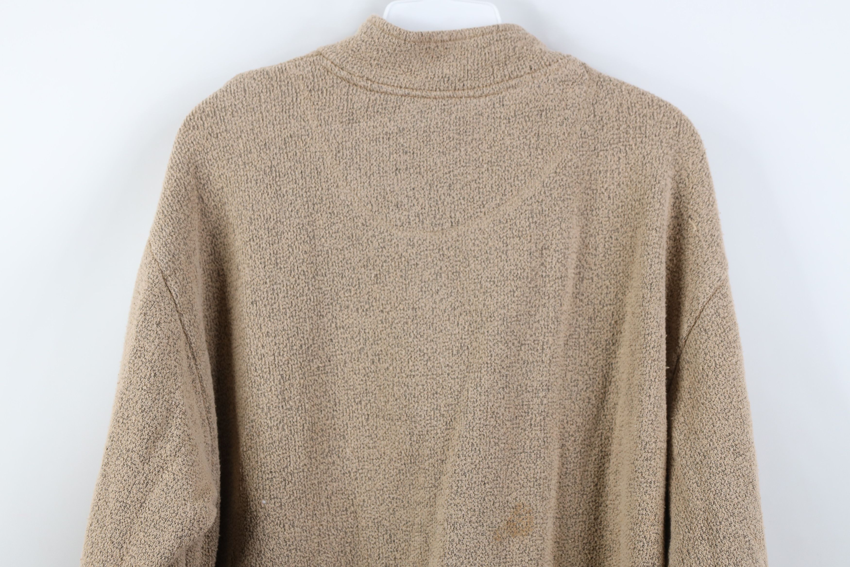 Vintage Vintage 90s Streetwear Blank Knit 1/4 Half Zip Sweater USA Size M / US 6-8 / IT 42-44 - 13 Thumbnail