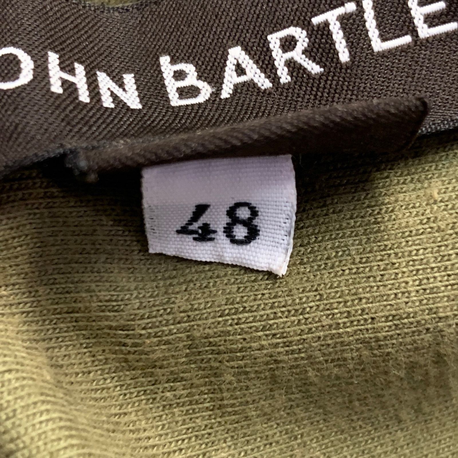 John Bartlett JOHN BARTLETT Size 38 Green Olive Cotton Crew Neck T-shirt Size US M / EU 48-50 / 2 - 11 Thumbnail