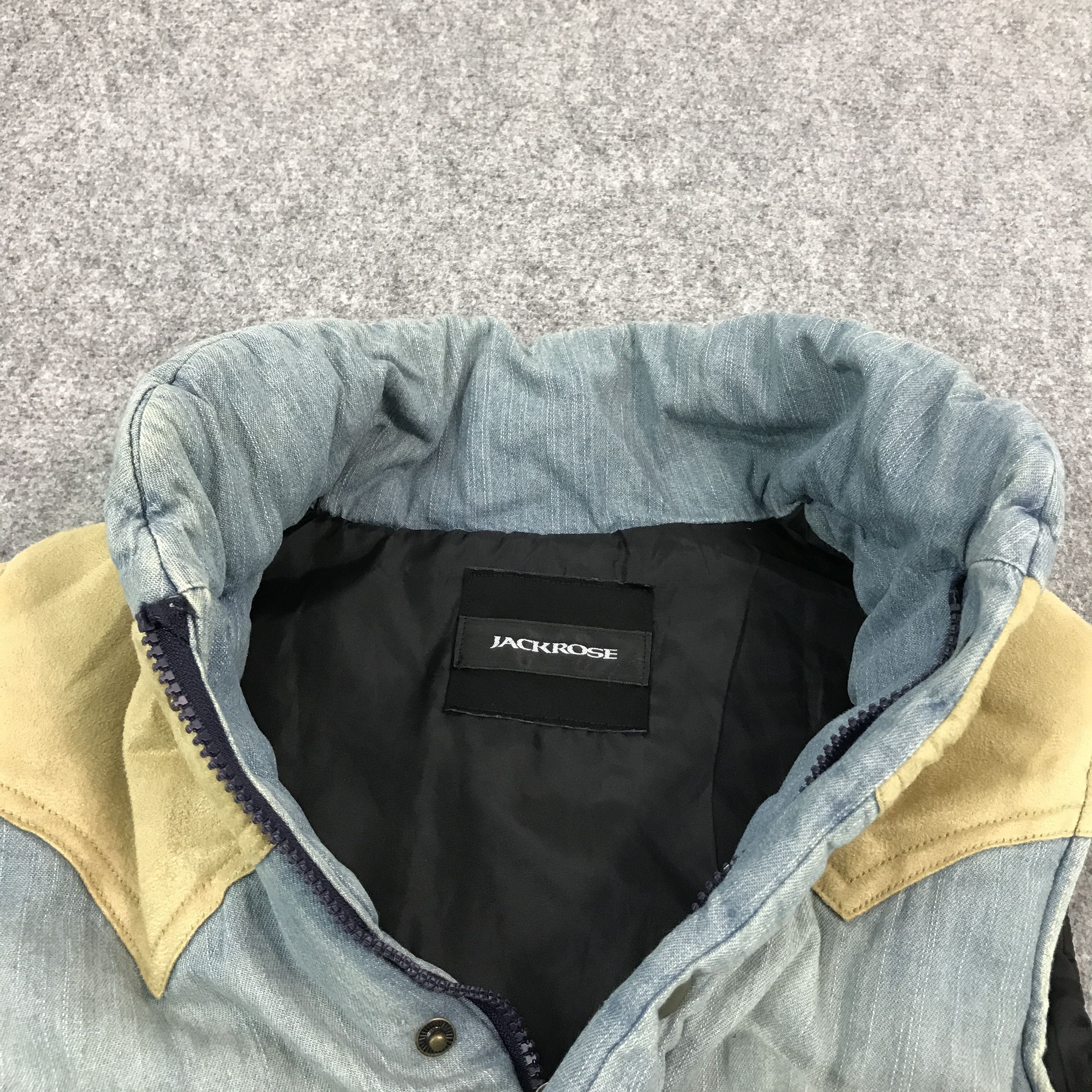 JACKROSE × Japanese Brand Vtg Jackrose Zipper Blue denim design Vest jacket Size US M / EU 48-50 / 2 - 5 Thumbnail