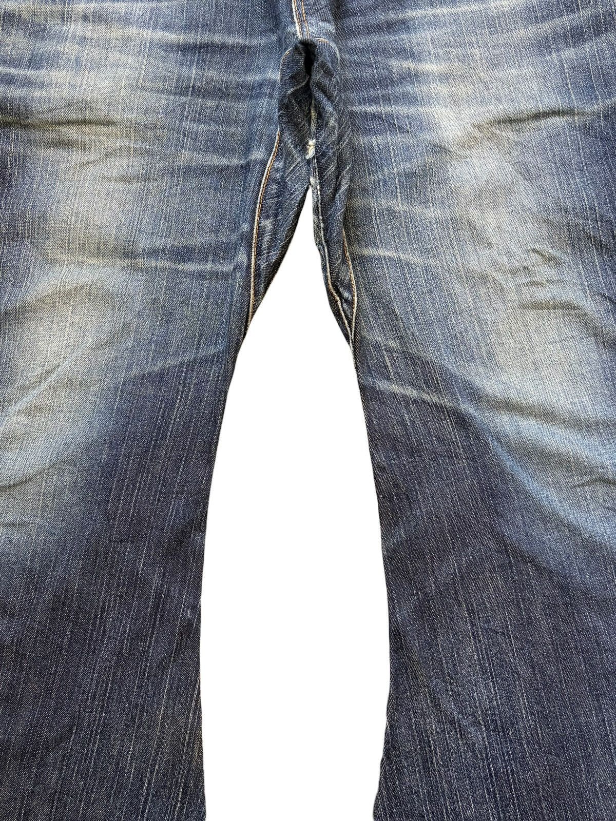 Edwin Vintage Edwin Blue Trip Faded Wash Distressed Jeans Size US 33 - 3 Thumbnail