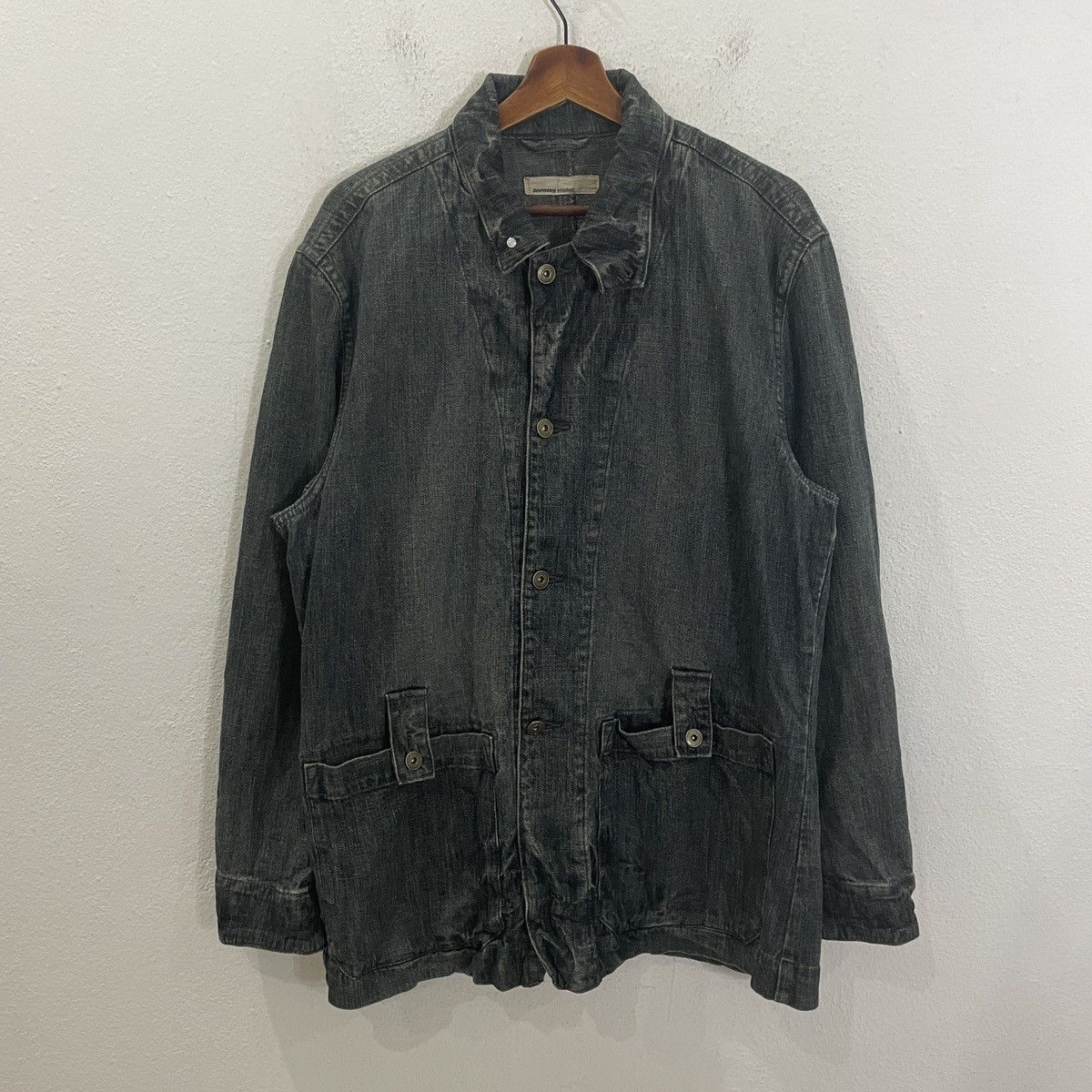 Japanese Brand Vintage Burning Violet Denim Jacket Size US L / EU 52-54 / 3 - 1 Thumbnail
