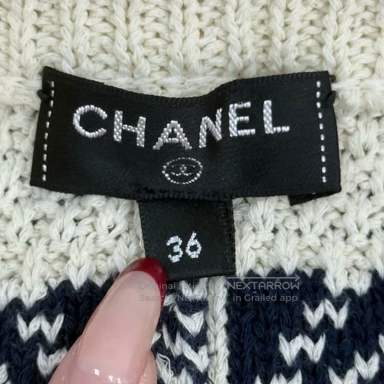 Chanel Chanel Beige full-print knitted gold buckle double pocket Size 24" / US 00 / IT 34 - 5 Thumbnail