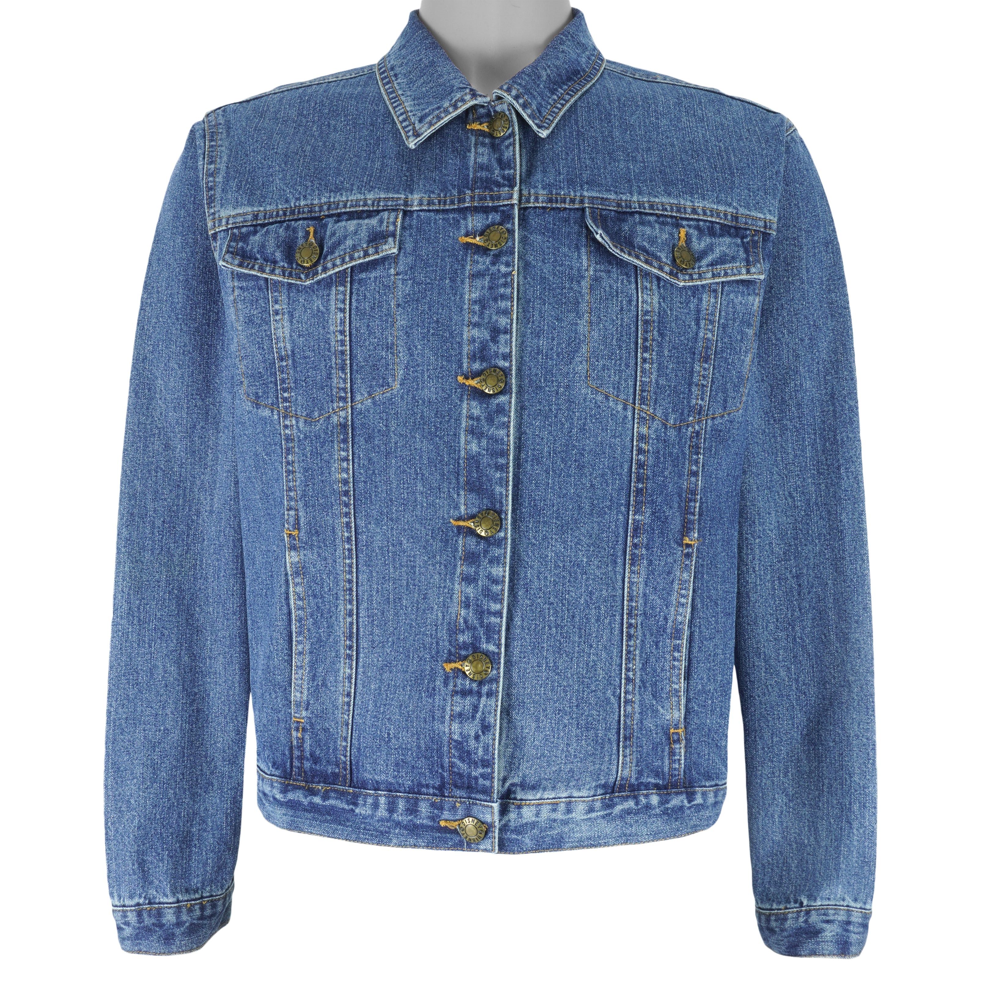 Disney Vintage - Tinker Bell Embroidered Denim Jacket 1990s Size US L / EU 52-54 / 3 - 2 Thumbnail