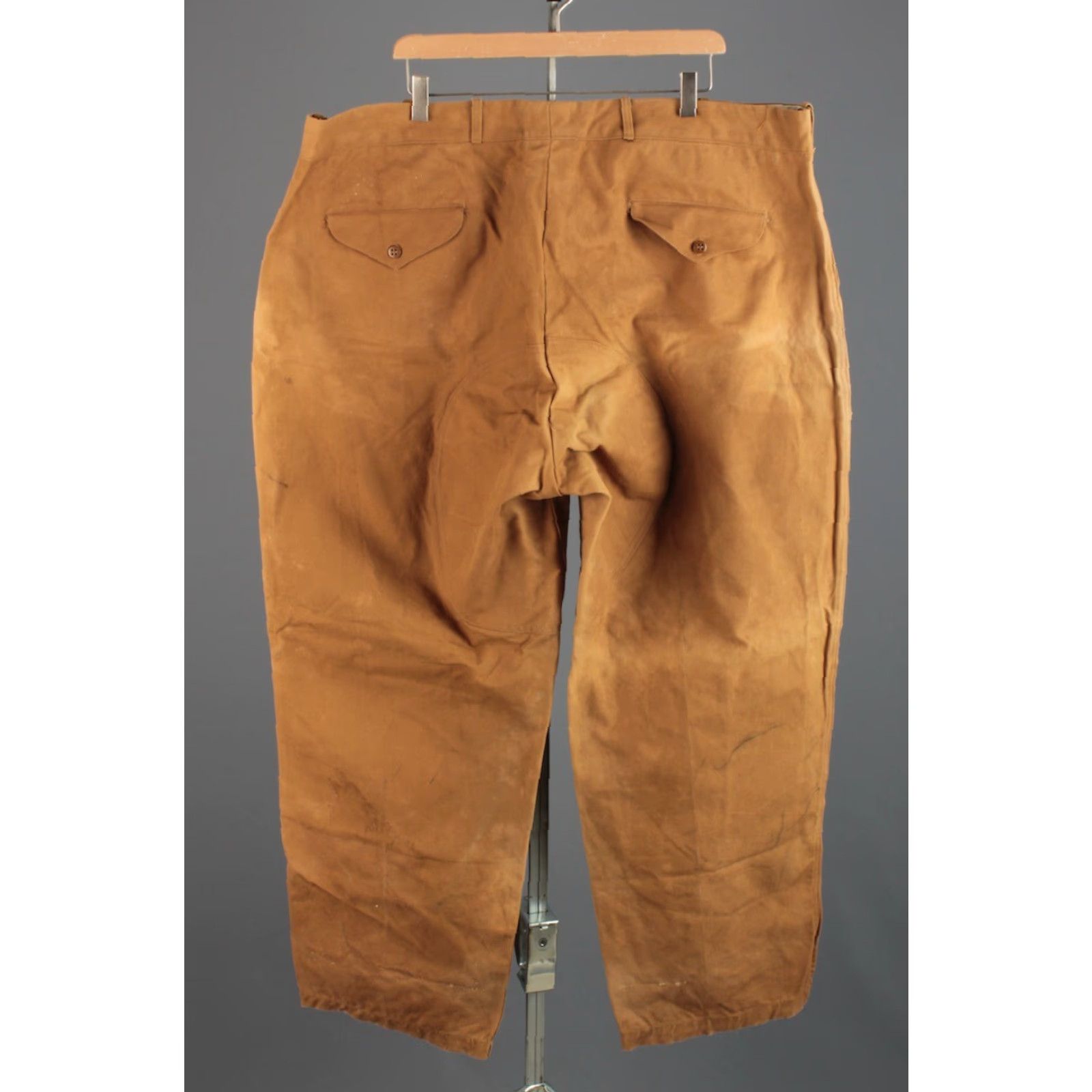 Vintage Red Head Hunting Pants 1940s 1950s Canvas Khaki 45x32 Mens 40s 50s Vtg Size US 44 / EU 60 - 2 Thumbnail
