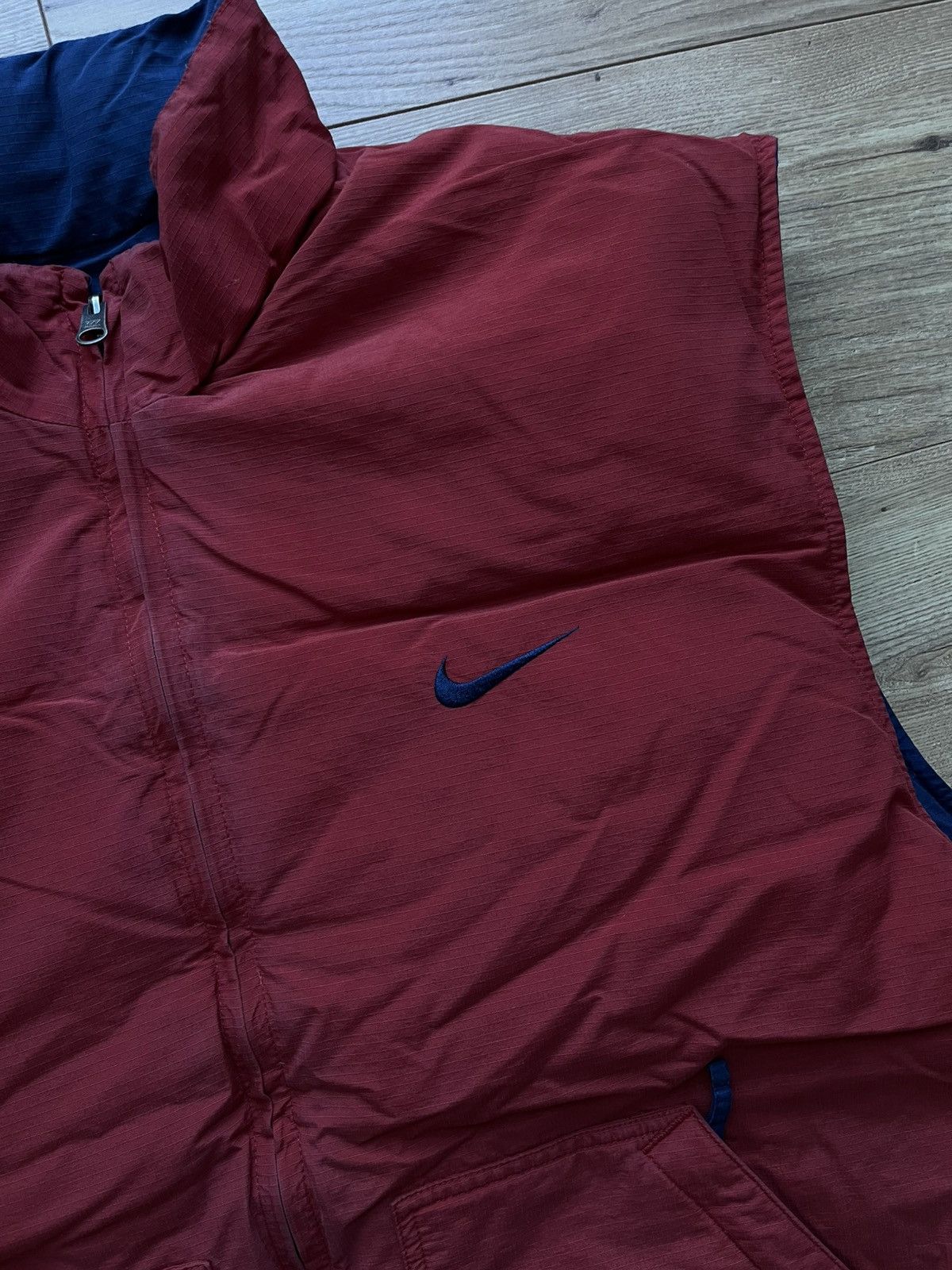Nike 90’s NIKE RETRO REVERSIBLE DOWN PUFFER VEST SPELLOUT SWOOSH Size US XL / EU 56 / 4 - 4 Thumbnail