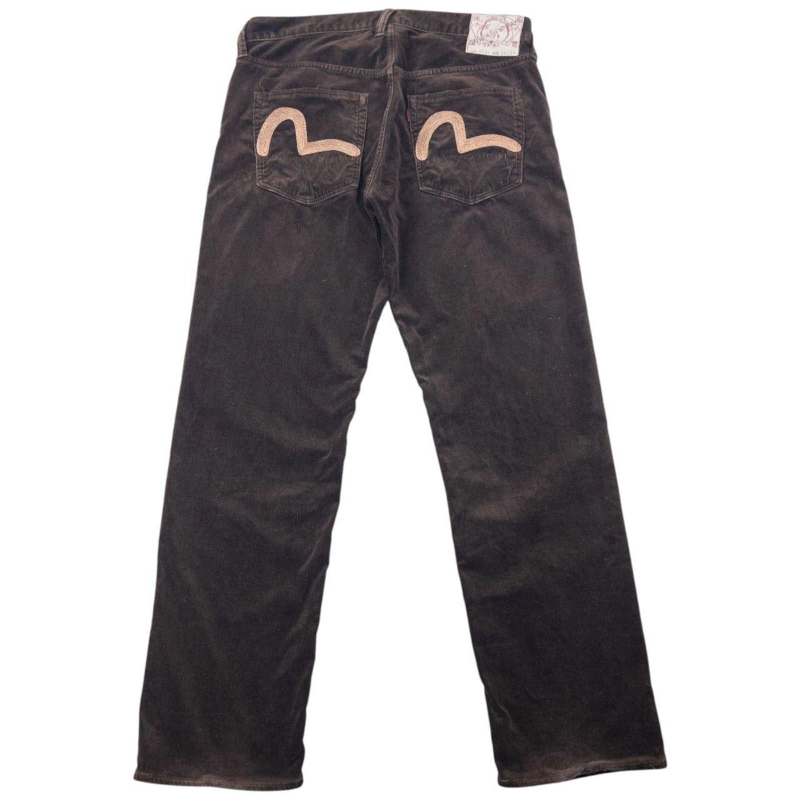 Evisu Vintage Evisu Double Gull Embroidered Trousers Size W34 Size US 34 / EU 50 - 2 Thumbnail