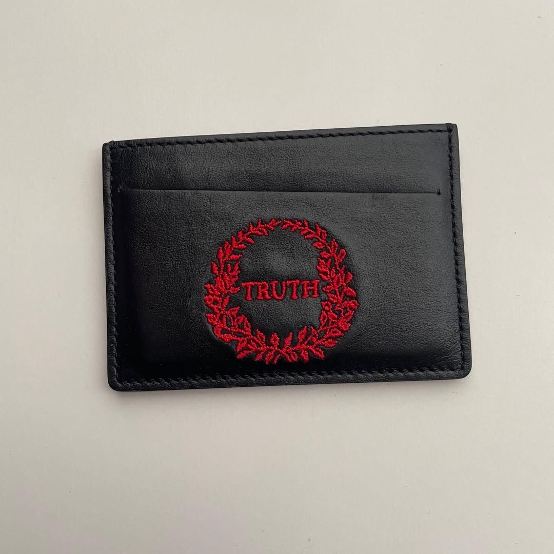 Maison Margiela 4 Stitch Motif Embroidered "Truth" Cardholder Wallet Size ONE SIZE - 3 Thumbnail