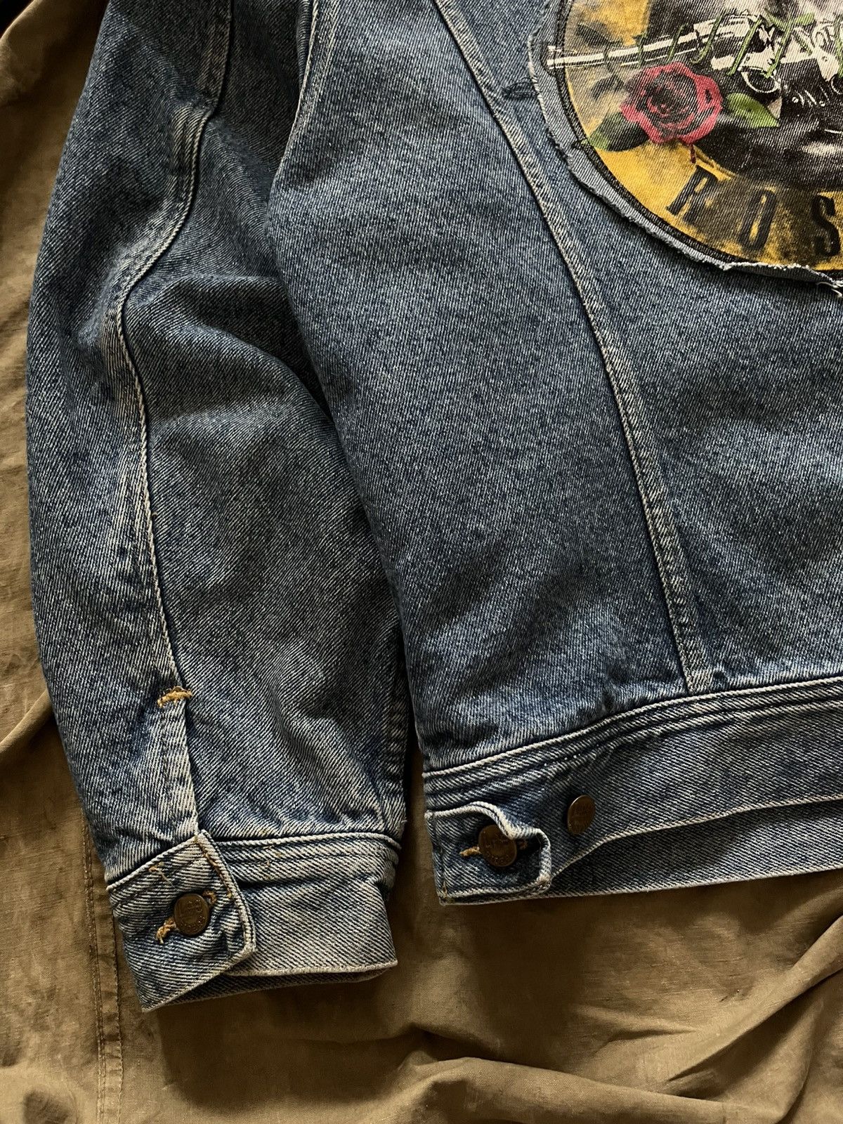 Lee Lee Riders Guns N’ Roses Back Patch Denim Jacket Grunge Size US L / EU 52-54 / 3 - 5 Thumbnail