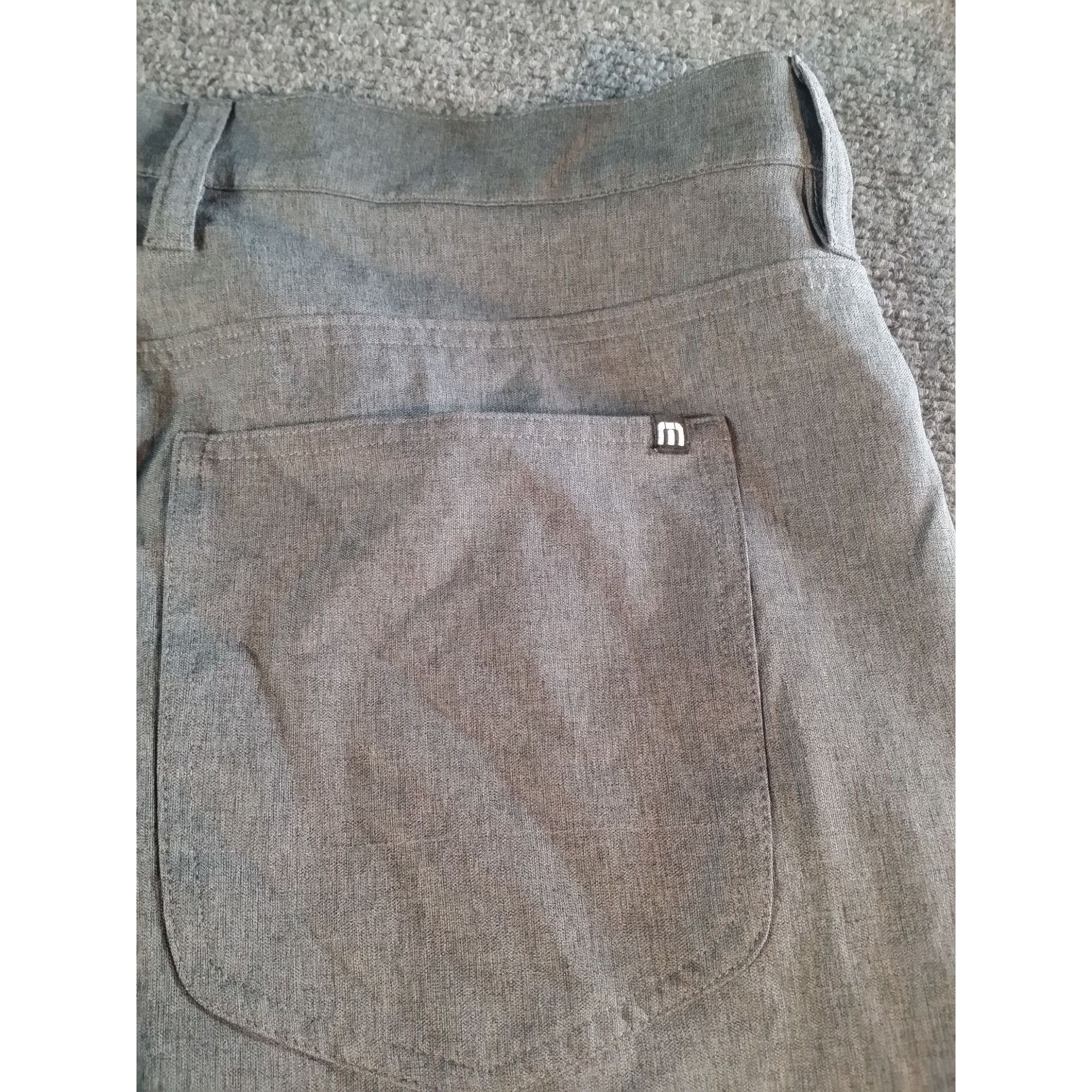 TravisMathew Travis Mathew Open To Close Golf Pants Men Sz 36 Gray Straig Size US 36 / EU 52 - 7 Thumbnail