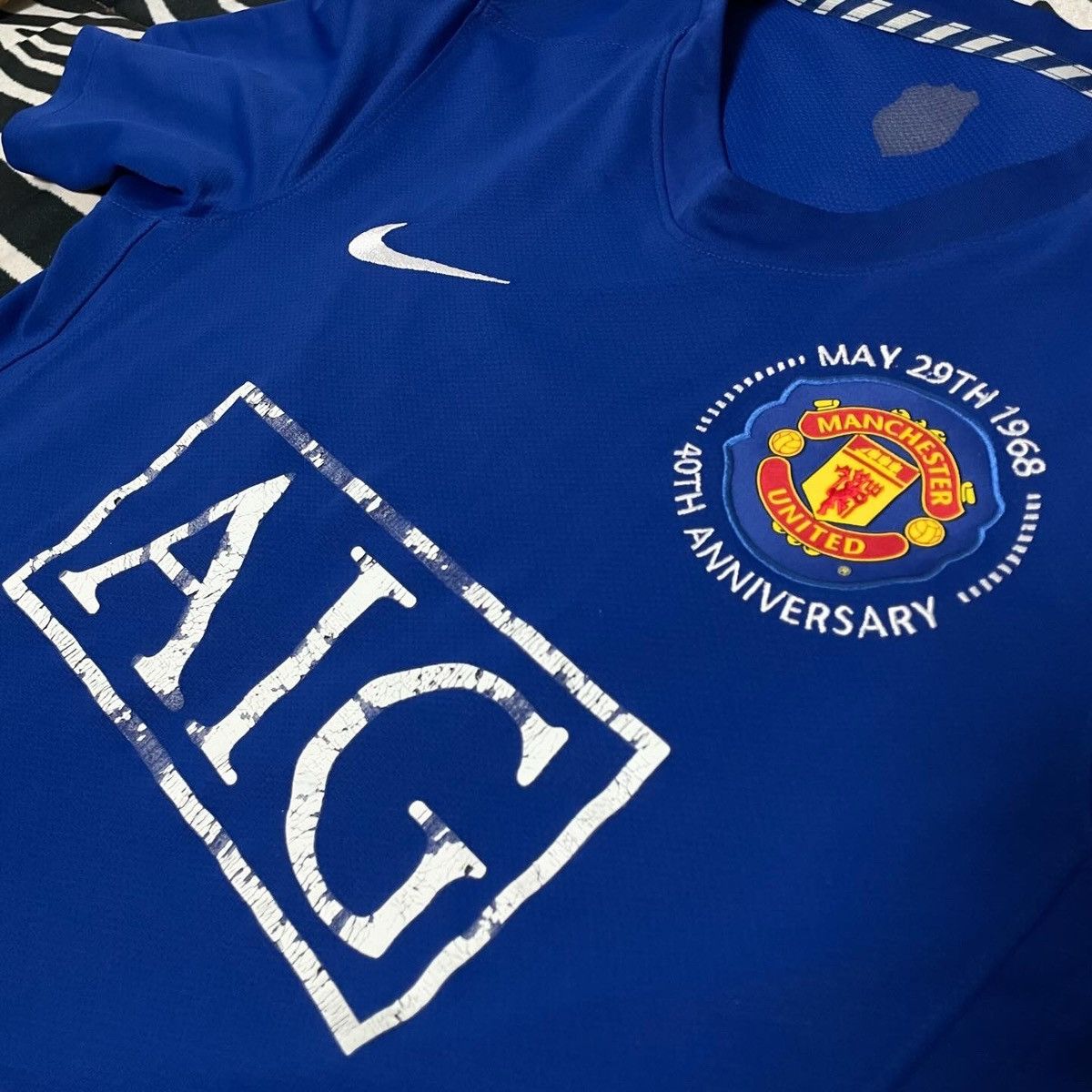 Nike Vintage Manchester United Nike Third Soccer Jersey 2008 AIG Size US S / EU 44-46 / 1 - 4 Thumbnail