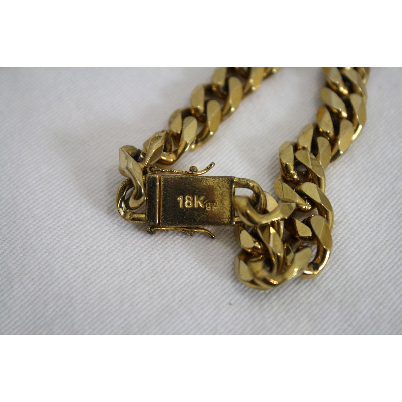 The Gold Gods Gold Gods 18K GP Miami Cuban Link Chain Necklace 29" Plated Size 30 - 5 Thumbnail