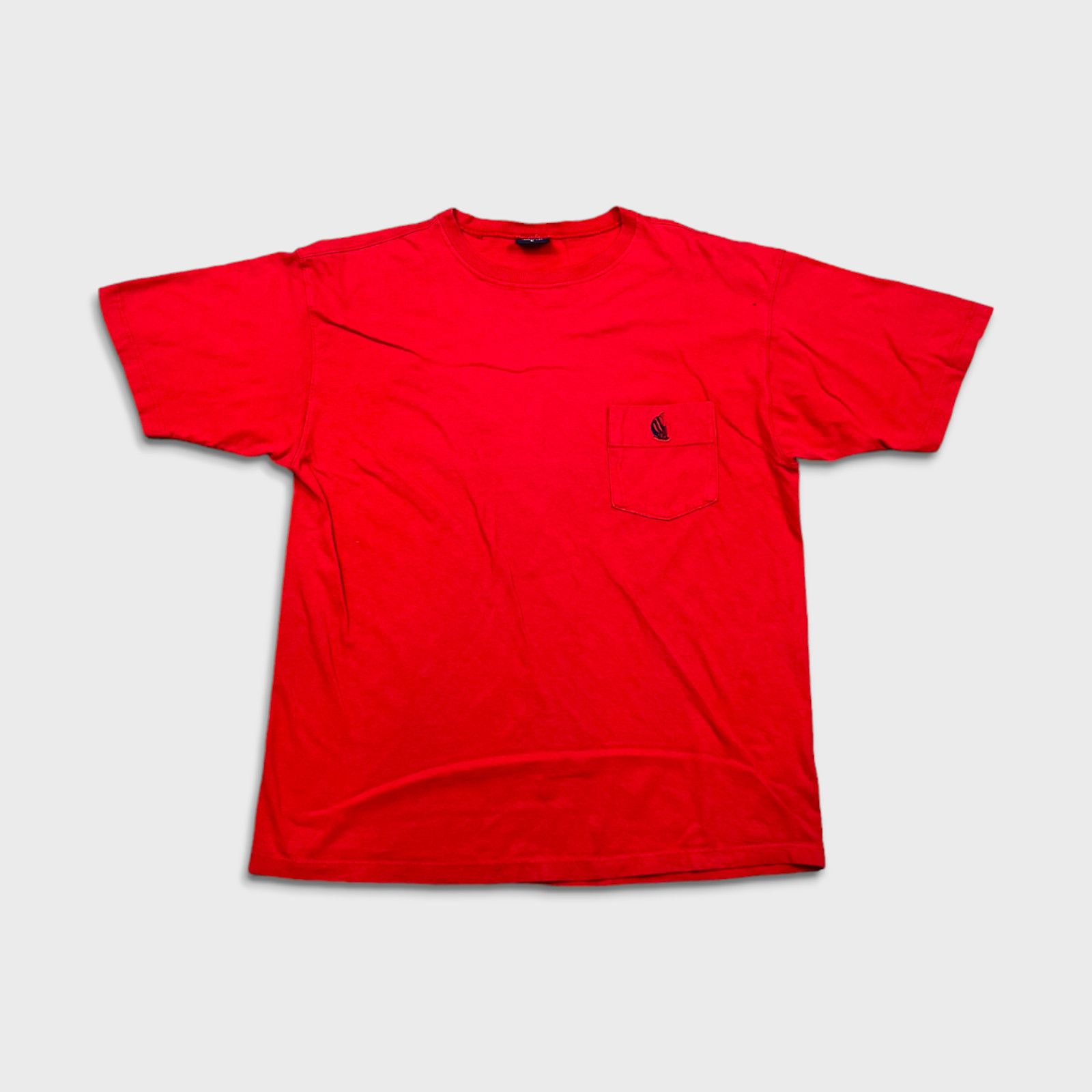 Nautica × Vintage VTG 90s Nautica T Shirt USA Casual Short Sleeve Pocket Tee Size US L / EU 52-54 / 3 - 1 Thumbnail