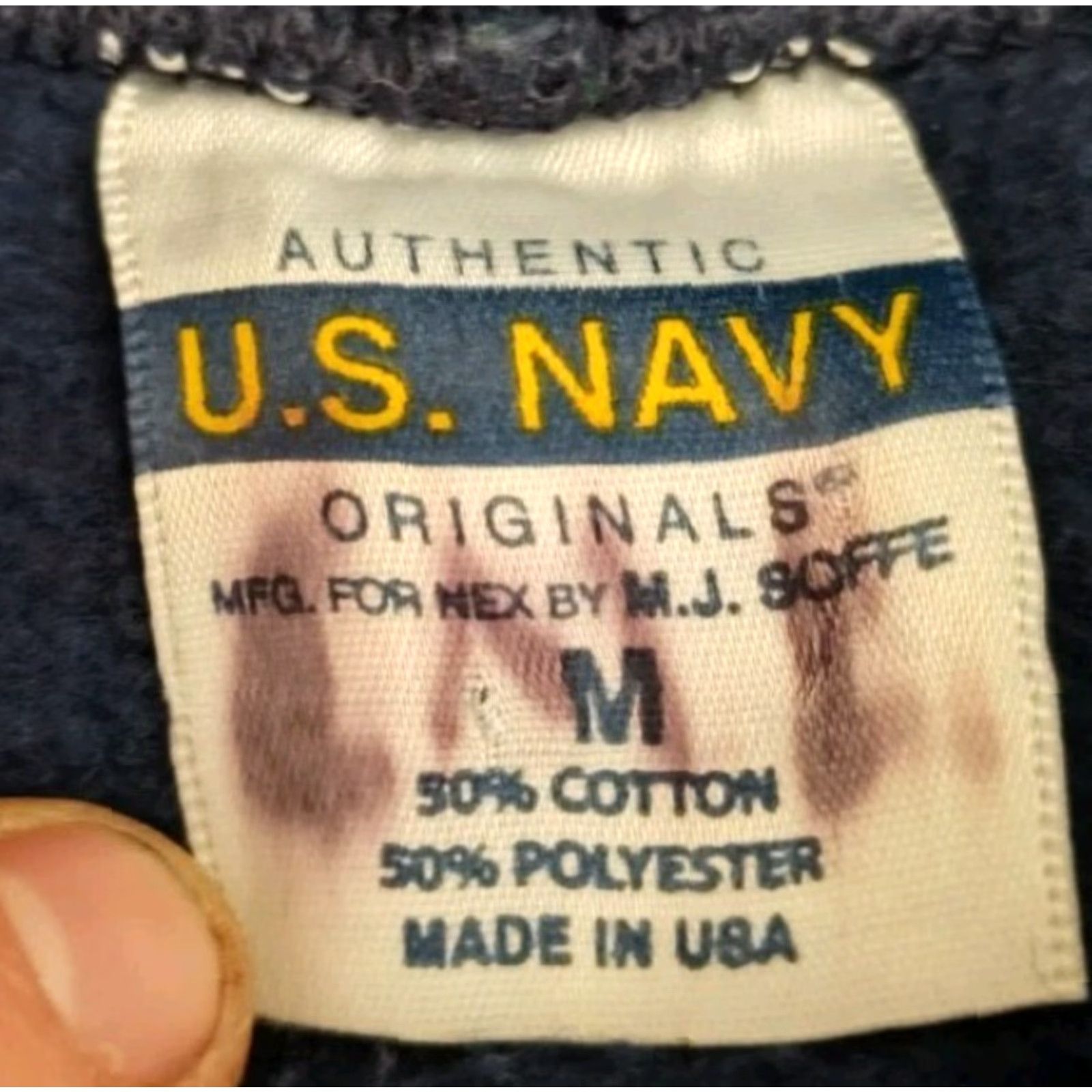 Soffe Vtg Soffe United States Navy US Hoodie Official Made In USA Blue Size M Size US M / EU 48-50 / 2 - 7 Thumbnail