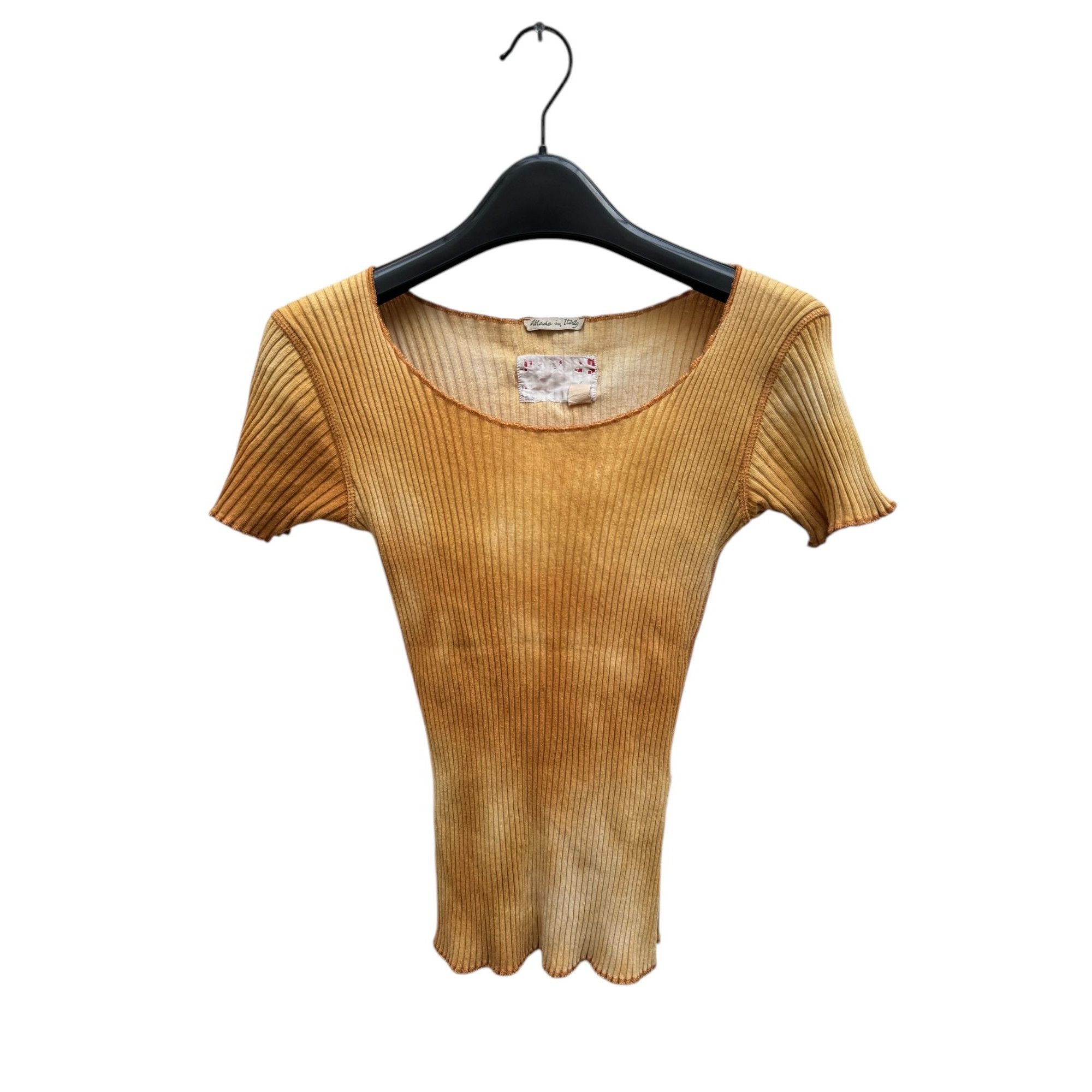 Jean Paul Gaultier Vintage Heatwave Yellow T-shirt Size L / US 10 / IT 46 - 5 Thumbnail