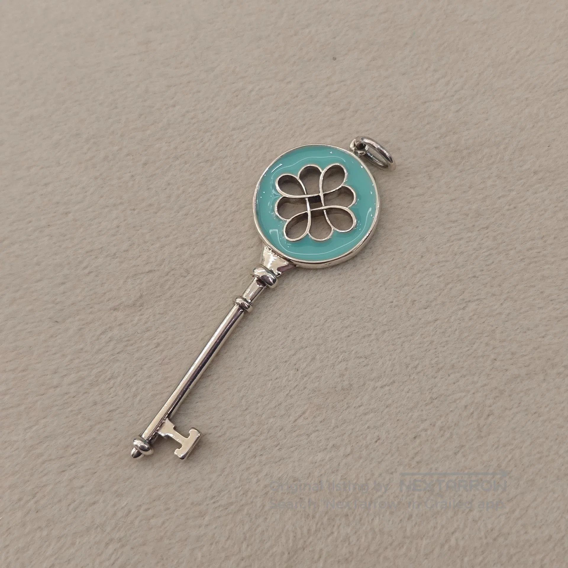 Tiffany & Co. Tiffany Keys 925 Silver Blue Enamel Key Pendant. Size ONE SIZE - 2 Thumbnail