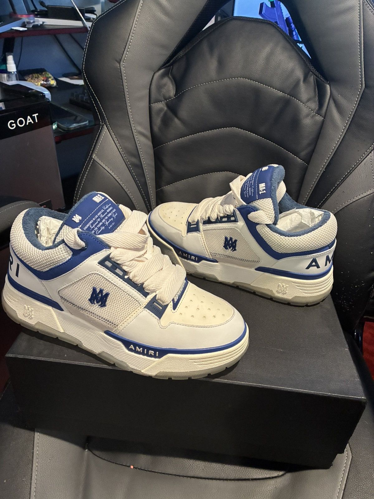 Amiri Amiri ma-1 white/blue Size US 10 / EU 43 - 1 Thumbnail
