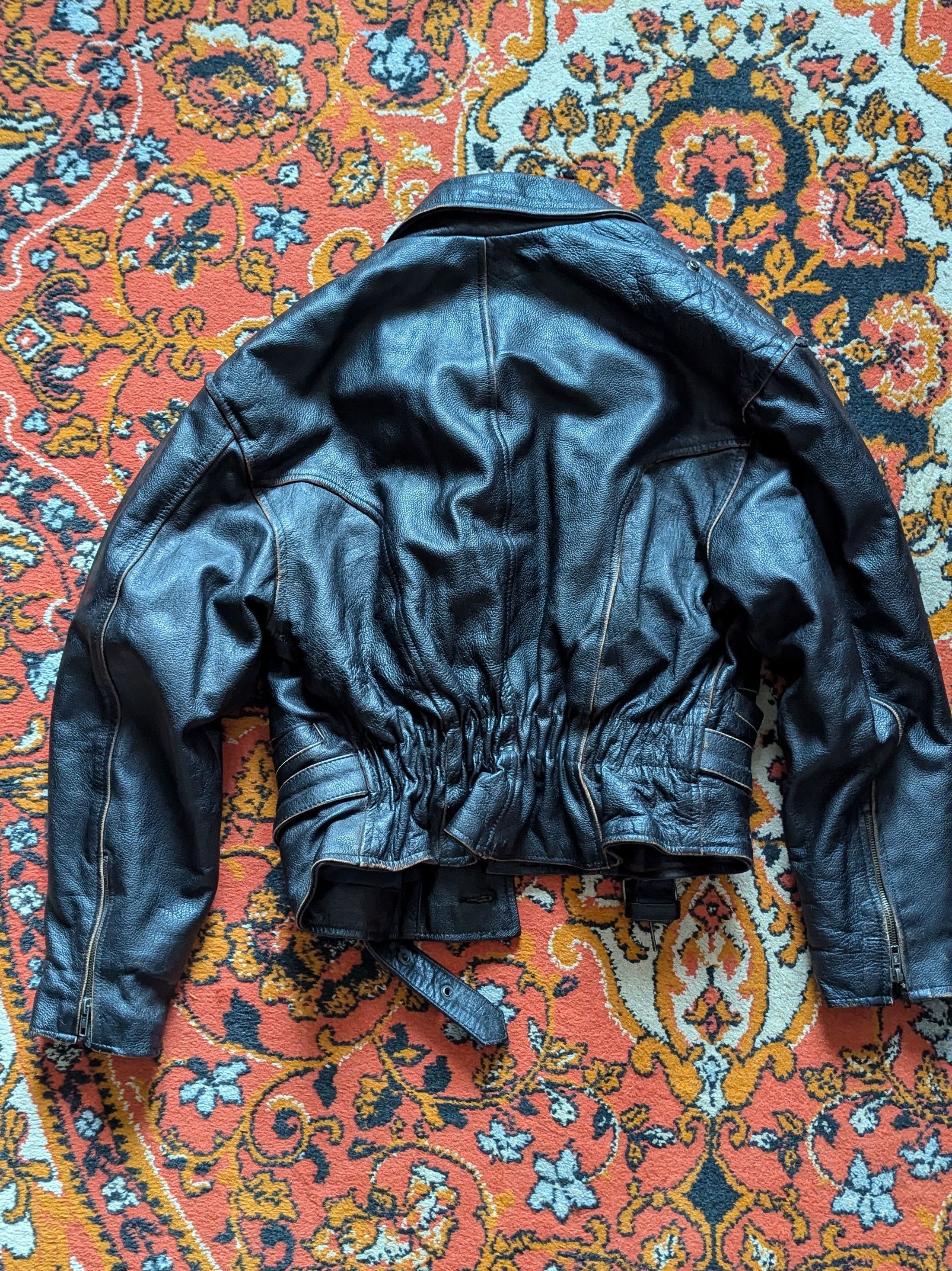 Vintage Cherry Vintage Heavyweight Leather Jacket Size US S / EU 44-46 / 1 - 7 Thumbnail