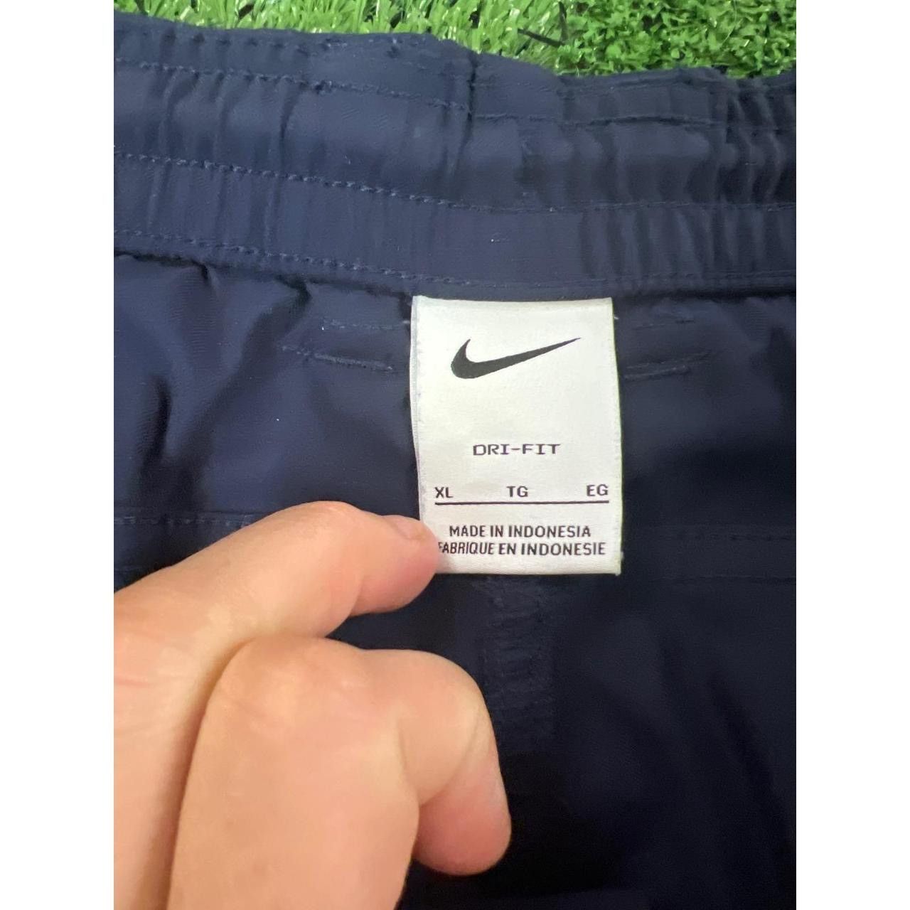 Nike Nike Mens XL Baggy Dark Blue Track Pants Nylon Windbreaker Size US 34 / EU 50 - 4 Thumbnail