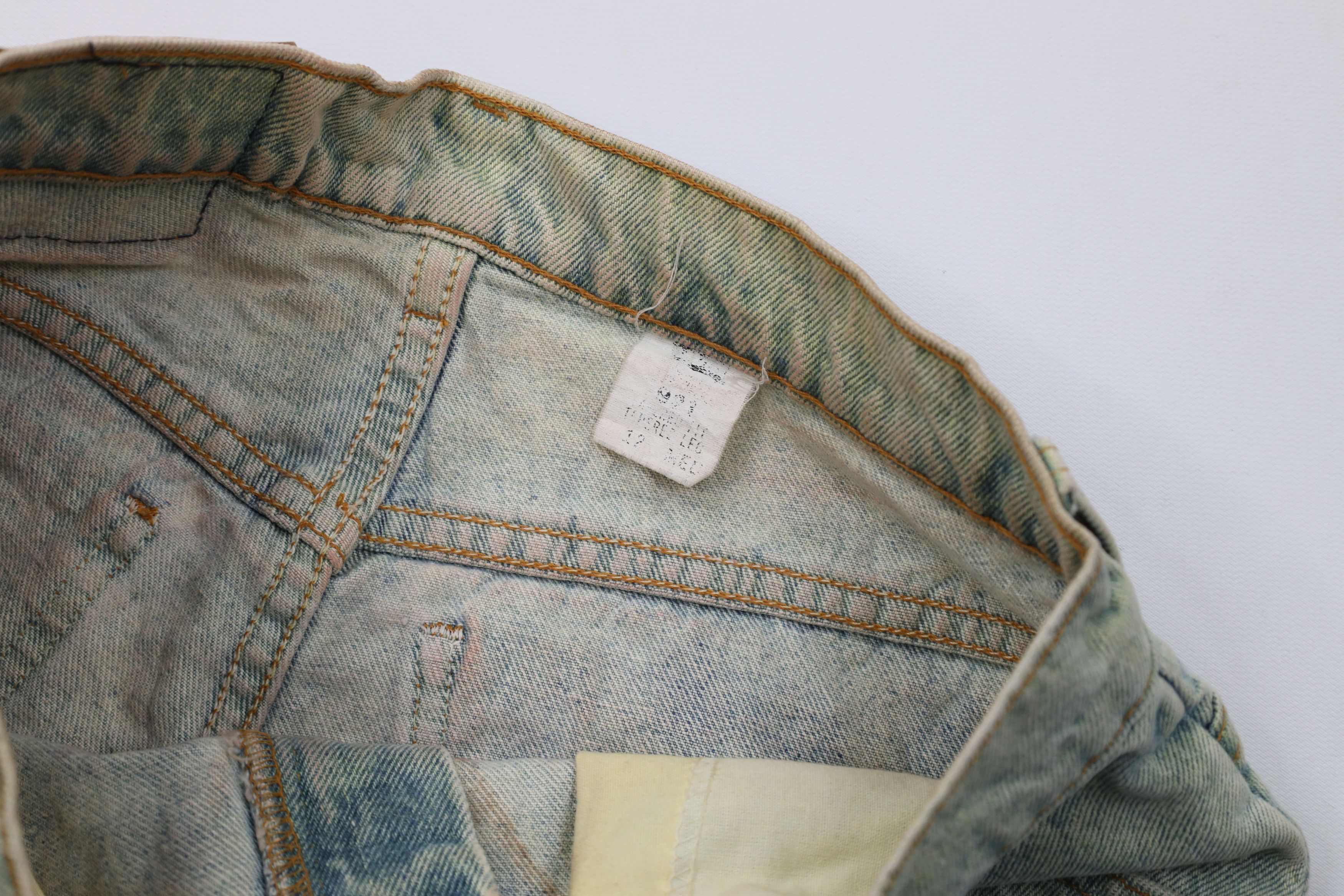 Levi's Vintage 90s Levis 921 Orange Tab Off Denim Shorts Jorts USA Size 34" / US 12 / IT 48 - 7 Thumbnail