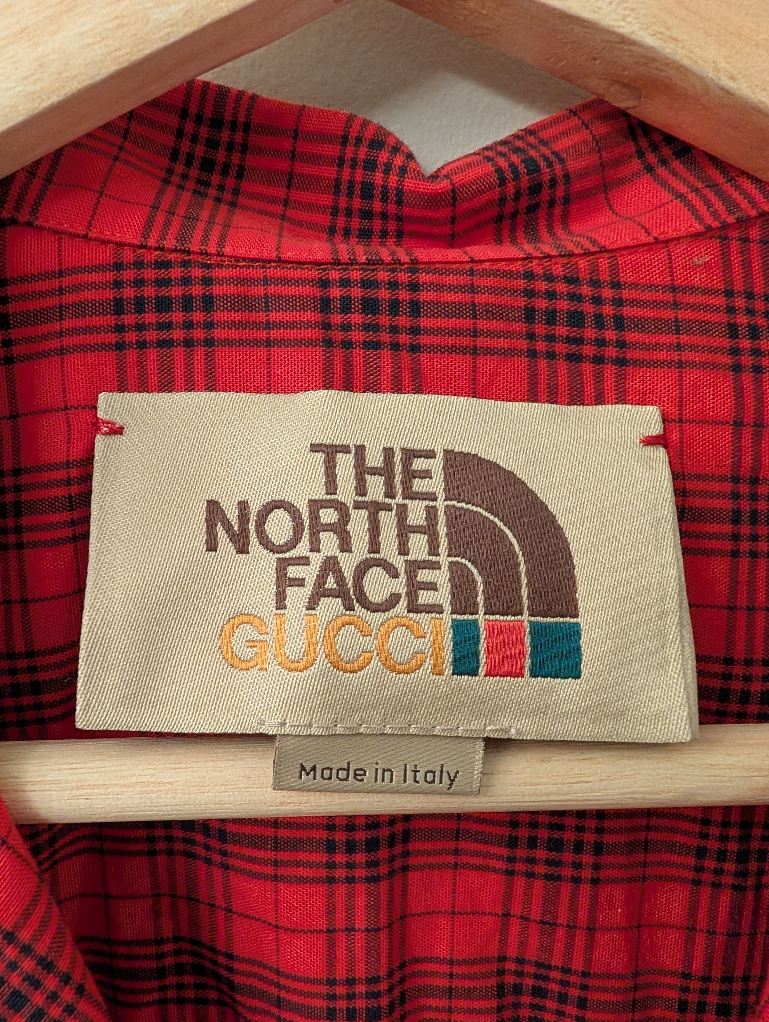 Gucci × The North Face Gucci x North Face Red Flannel Button-Up Size US M / EU 48-50 / 2 - 5 Thumbnail