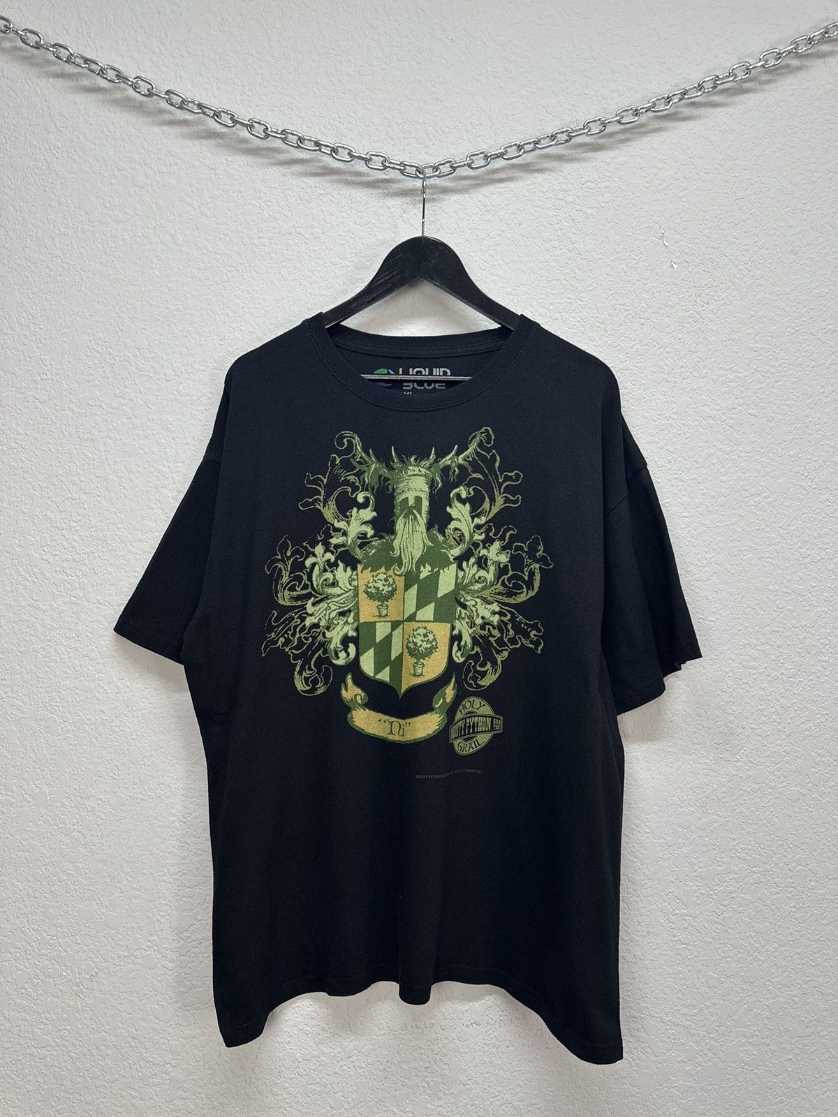 Affliction × Liquid Blue Vintage Monty Python & the Holy Grain Copyright 2011 T Shirt Size US XL / EU 56 / 4 - 1 Thumbnail