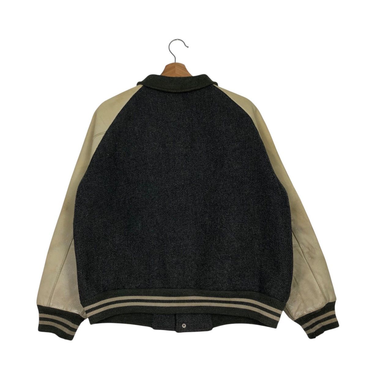 Japanese Brand 📌Vintage Bomber Leather Jacket Ivy's League Issey Miyake Size US L / EU 52-54 / 3 - 9 Thumbnail