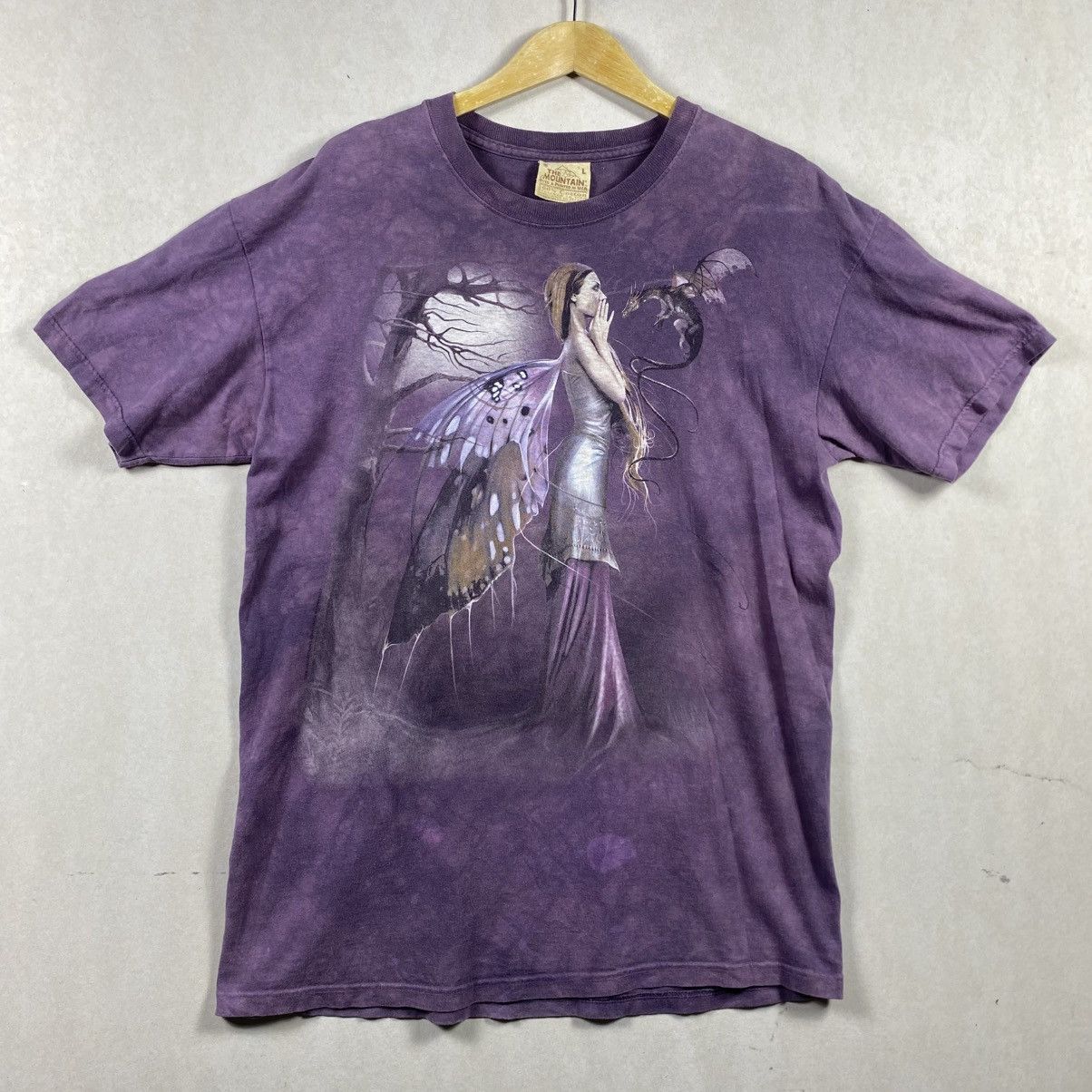 The Mountain × Vintage Vintage The Mountain Fantasy Forest Butterfly Tee 90s Y2K Size US XL / EU 56 / 4 - 3 Thumbnail