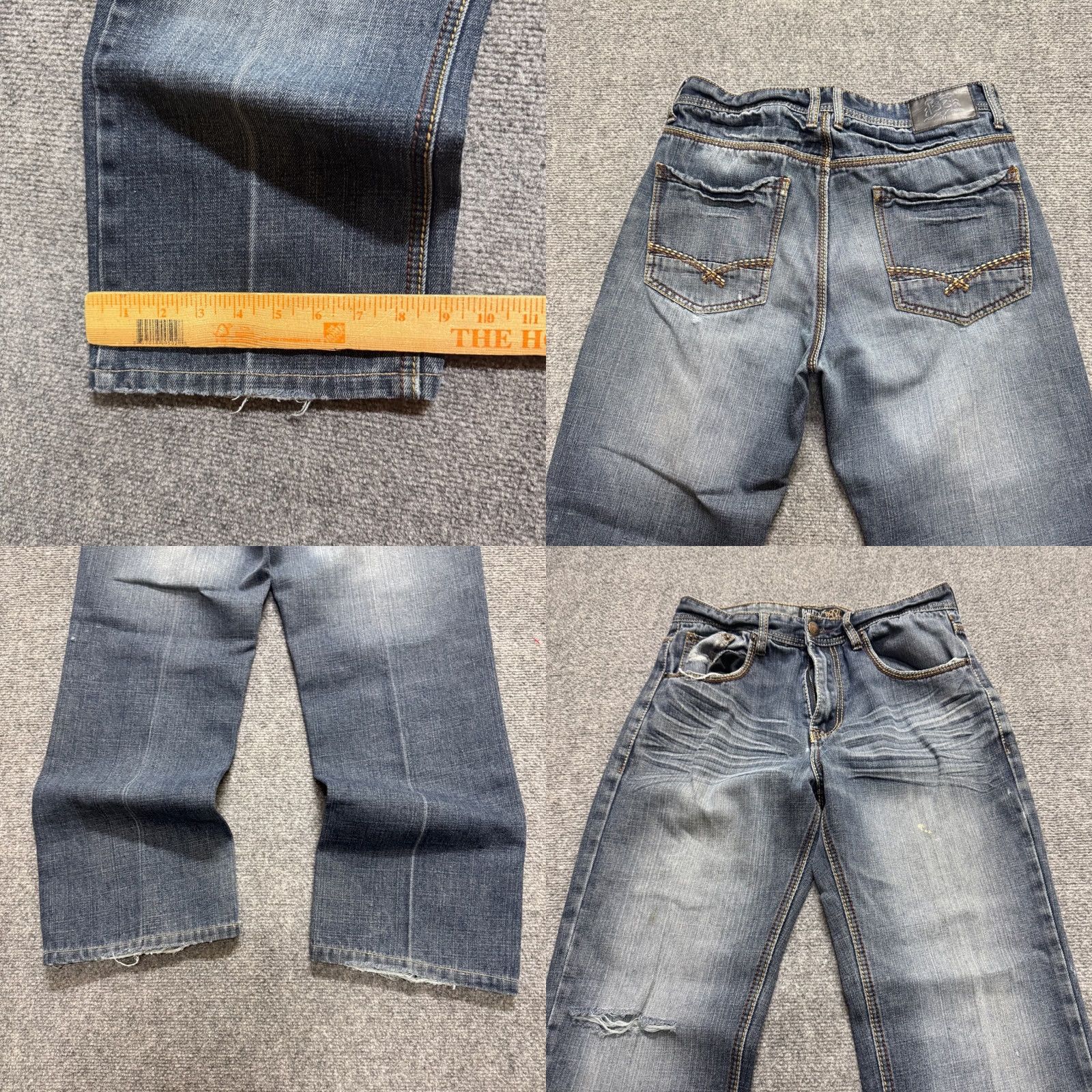 The Unbranded Brand Bailey's Pit Black Jeans Women's 30x25 Boot Cut Cotton Blend Light Wash - Blue - Women - Bootcut - 30 - Regular - Distressed - Good Pre-owned Size 30" / US 8 / IT 44 - 8 Thumbnail