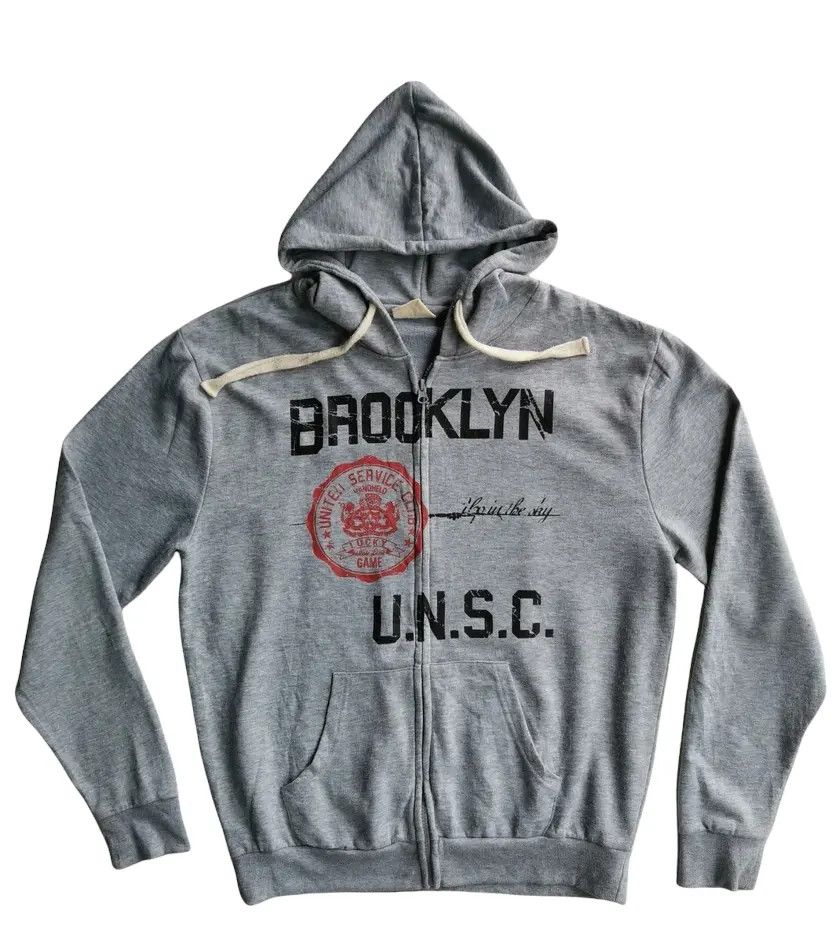 Brooklyn Clothing Brooklyn U.N.S.C Big Logo Hoodie Sweatshirt Size US L / EU 52-54 / 3 - 1 Thumbnail