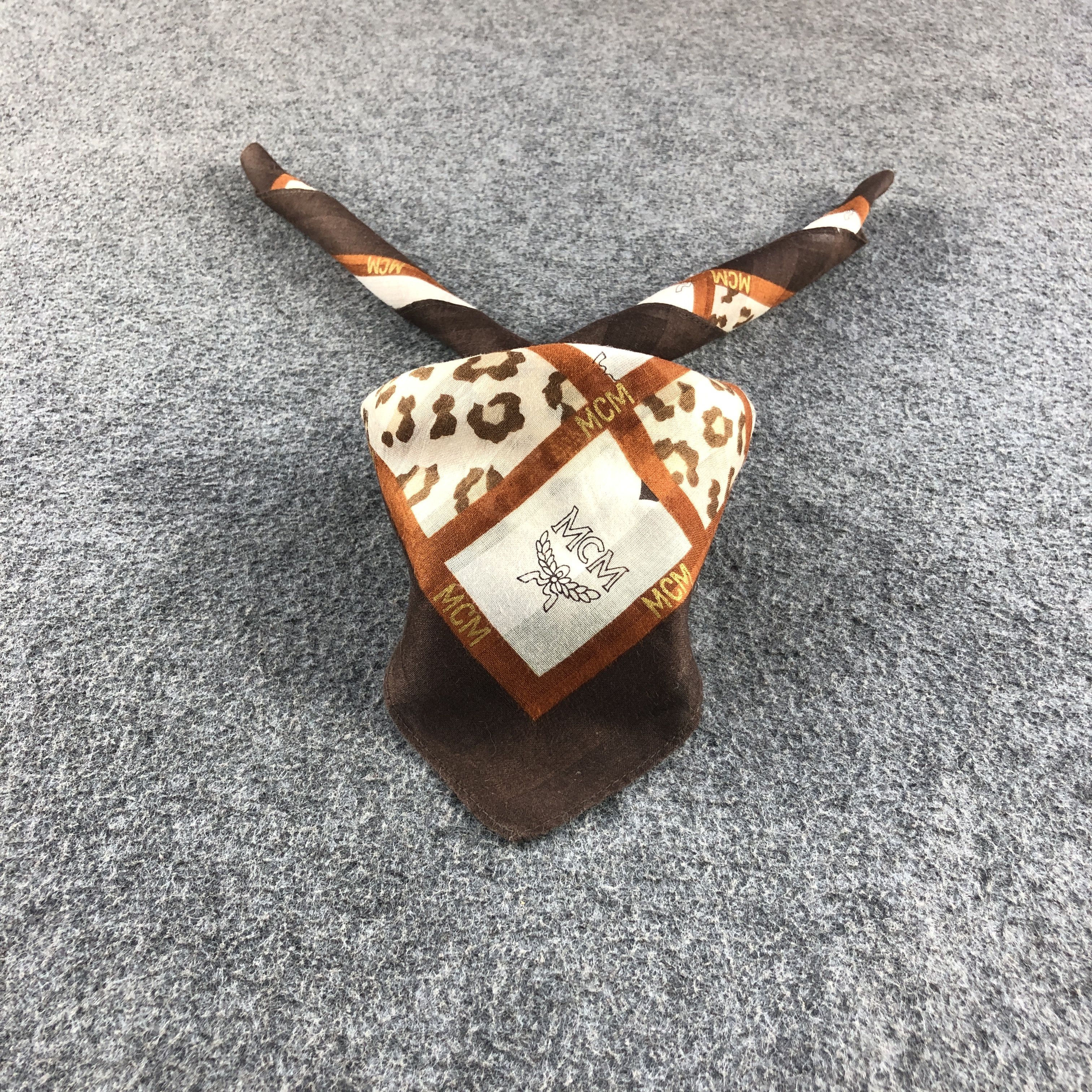 MCM × Vintage MCM Monogram Handkerchief Neckerchief Bandana H2716 Size ONE SIZE - 2 Thumbnail