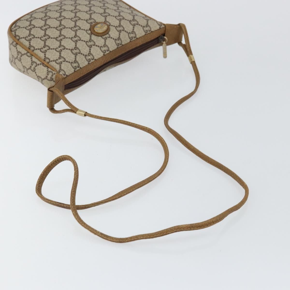 Gucci GUCCI GG Plus Canvas Shoulder Bag Pvc Leather Beige Size ONE SIZE - 7 Thumbnail