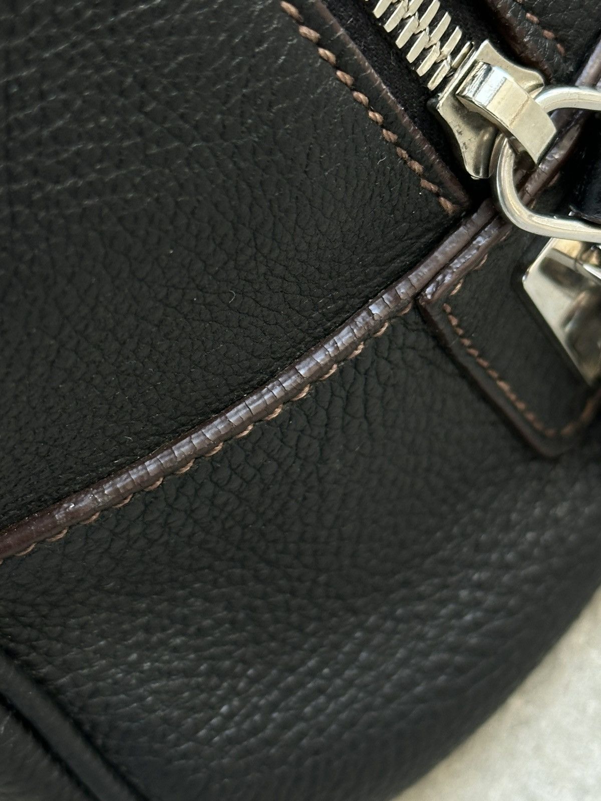 Prada Prada Vitello Daino Logo Bowler Black HandBag Unisex Luxury Size ONE SIZE - 13 Thumbnail