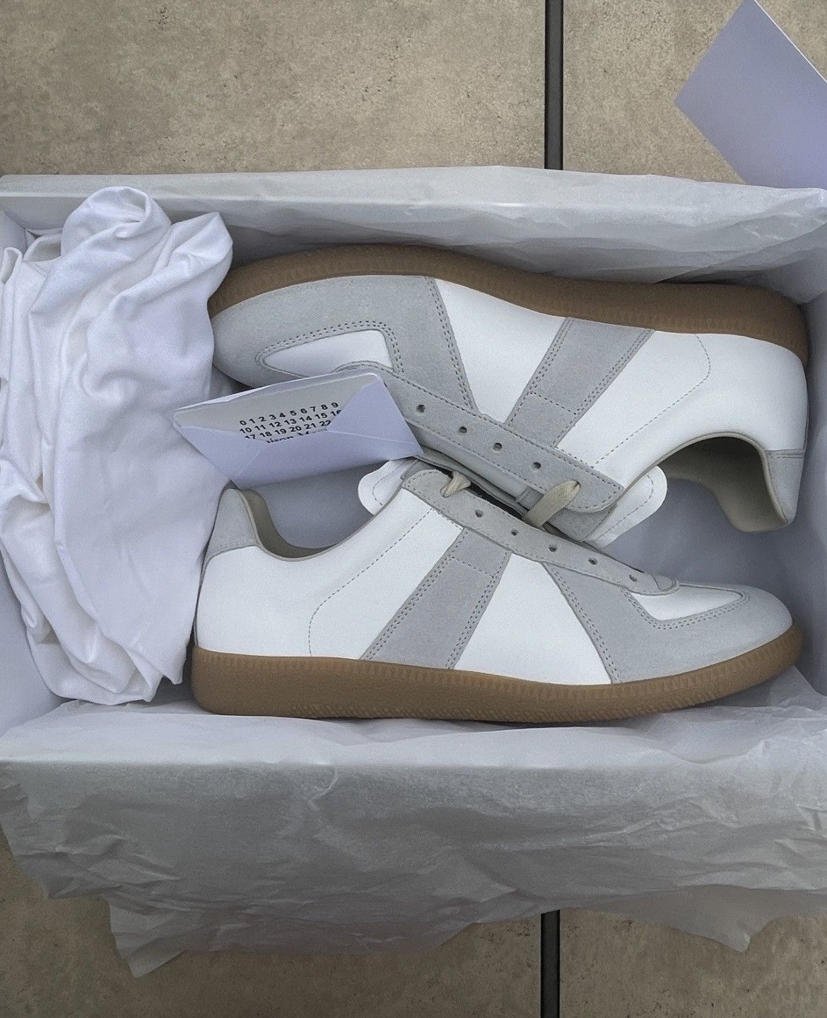 Maison Margiela Maison Margiela GAT White Gray Size 40/7 US BRAND NEW Size US 7 / EU 40 - 4 Thumbnail