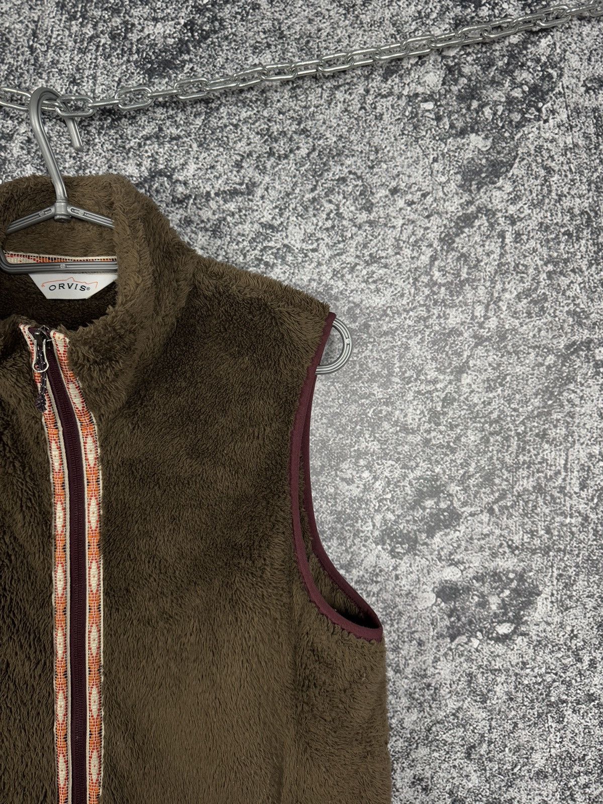 Orvis Orvis Full Zip Fleece Vest Brown Teddy Sherpa Outdoor Size M Size M / US 6-8 / IT 42-44 - 2 Thumbnail