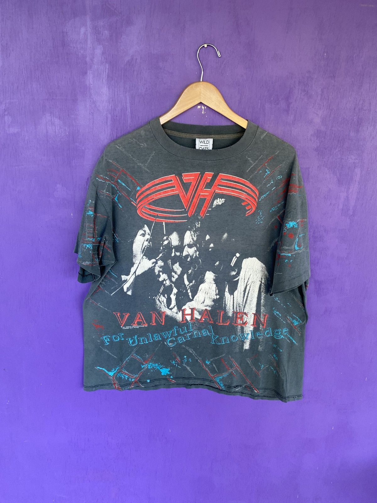 Band Tees Vintage 1991 Van Halen unlawful carnal knowledge AOP tee Size US XL / EU 56 / 4 - 1 Thumbnail