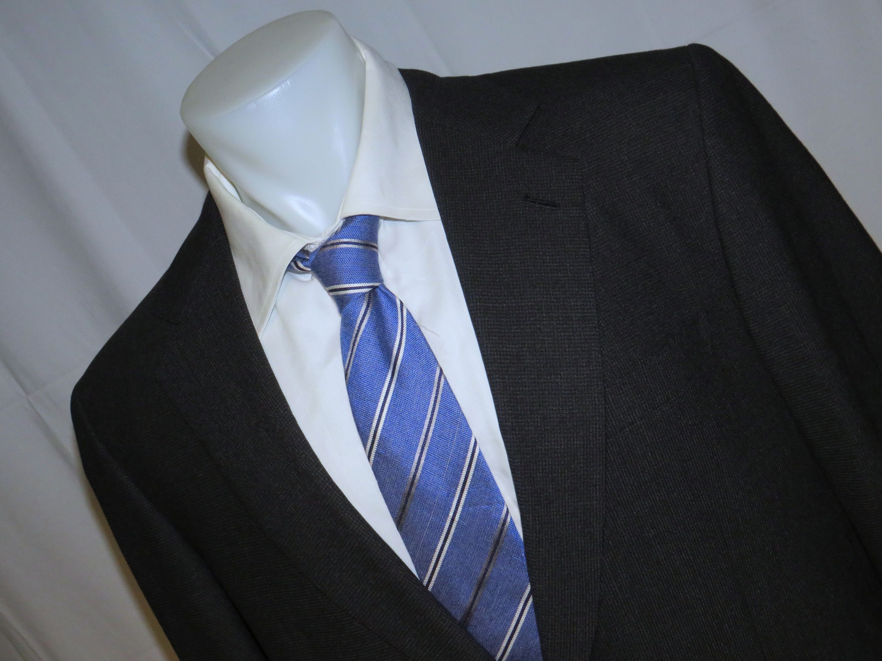 Brioni Nomentano Black & Gray Check Two Button Sport Coat 44L Size 44L - 4 Thumbnail
