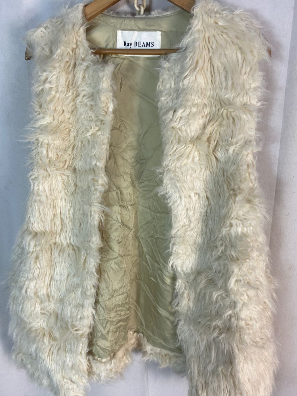 Japanese Brand Unisex🔥 ray beams fur vest Size M / US 6-8 / IT 42-44 - 4 Thumbnail