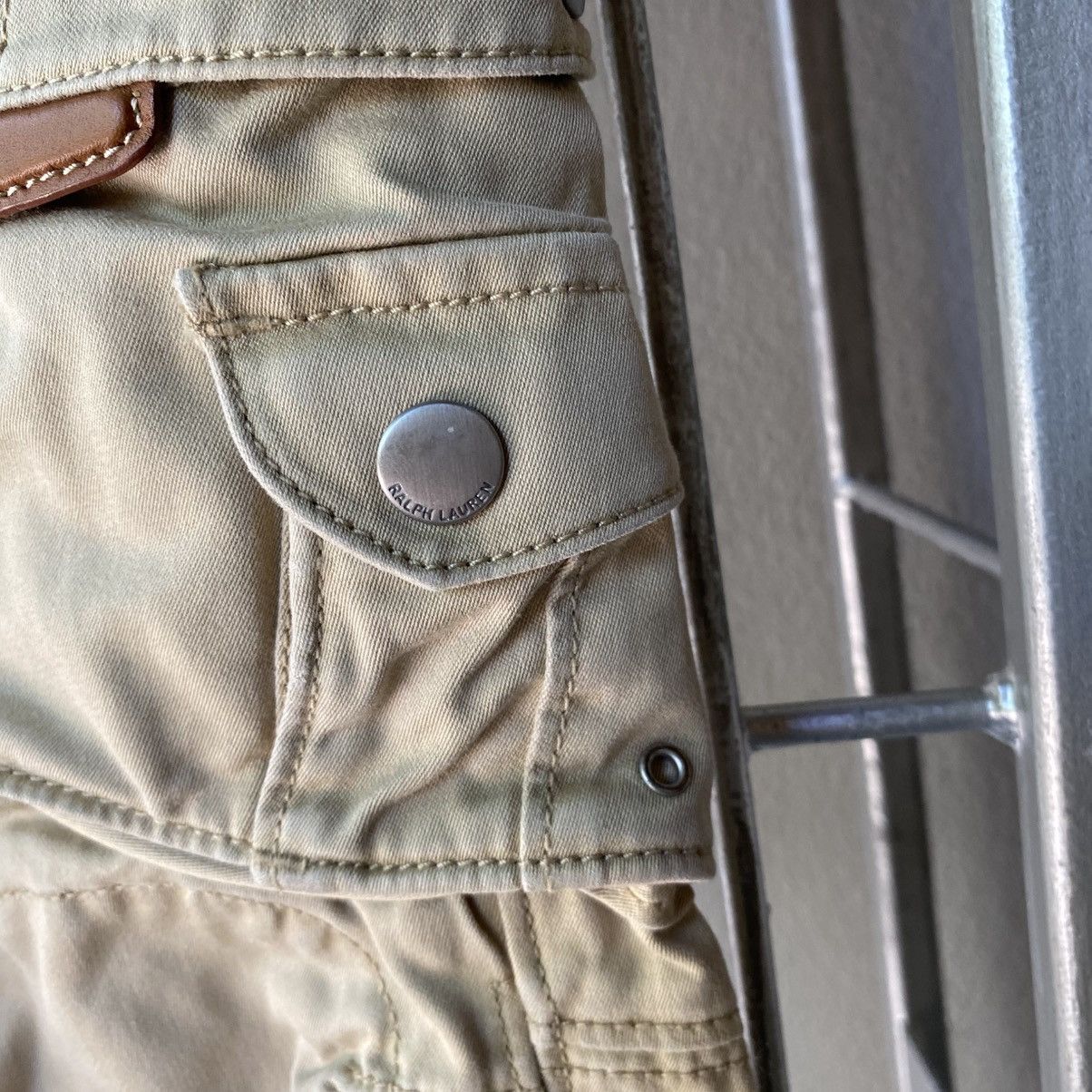 Ralph Lauren RALPH LAUREN Beige Multi-Pocket Utility Pants Size 29" - 4 Thumbnail
