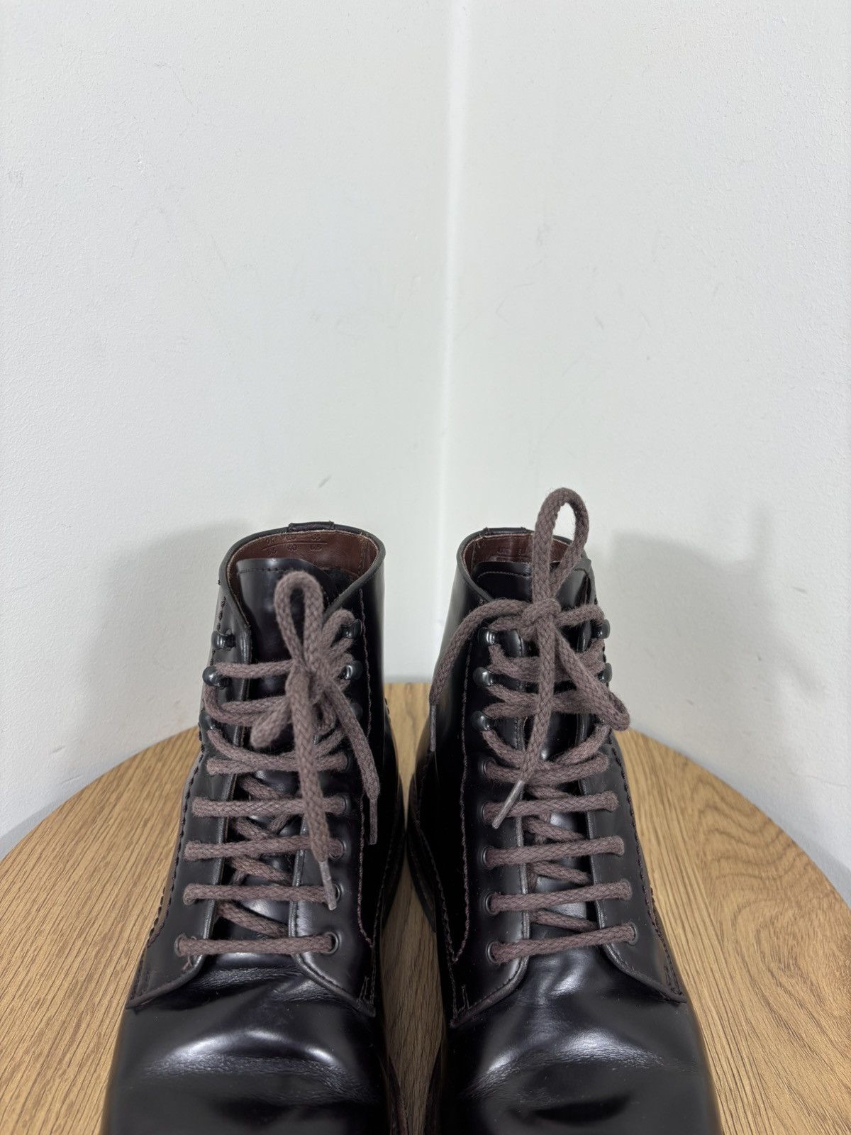 Other Dainite Sole Men’s Burgundy Brown Leather Lace Up Boots Size US 6.5 / EU 39-40 - 8 Thumbnail