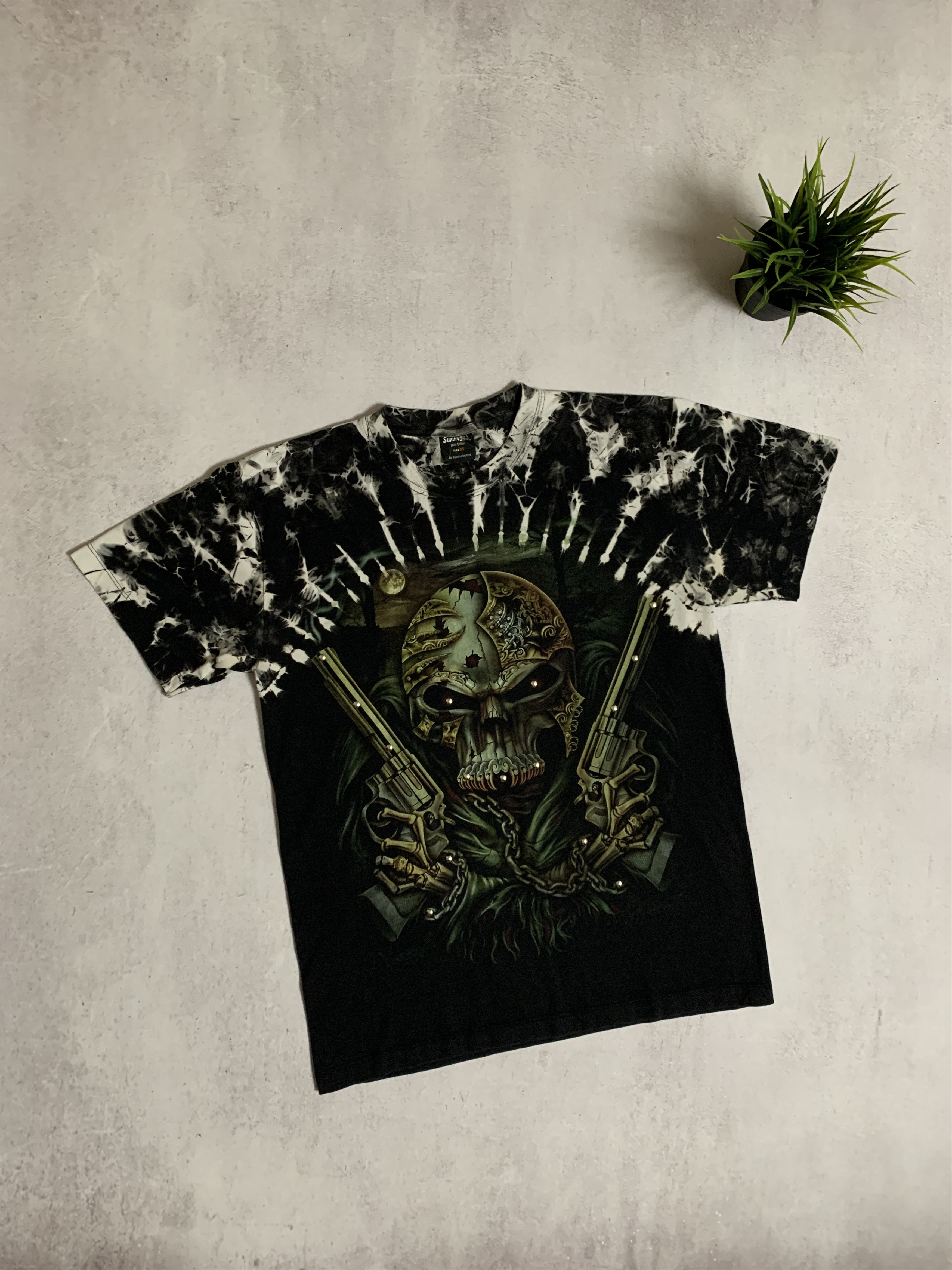 Band Tees × Vintage Vintage Skull Gans T Shirt Tee Baggy Metal Crazy Y2K 90s Size US M / EU 48-50 / 2 - 1 Thumbnail